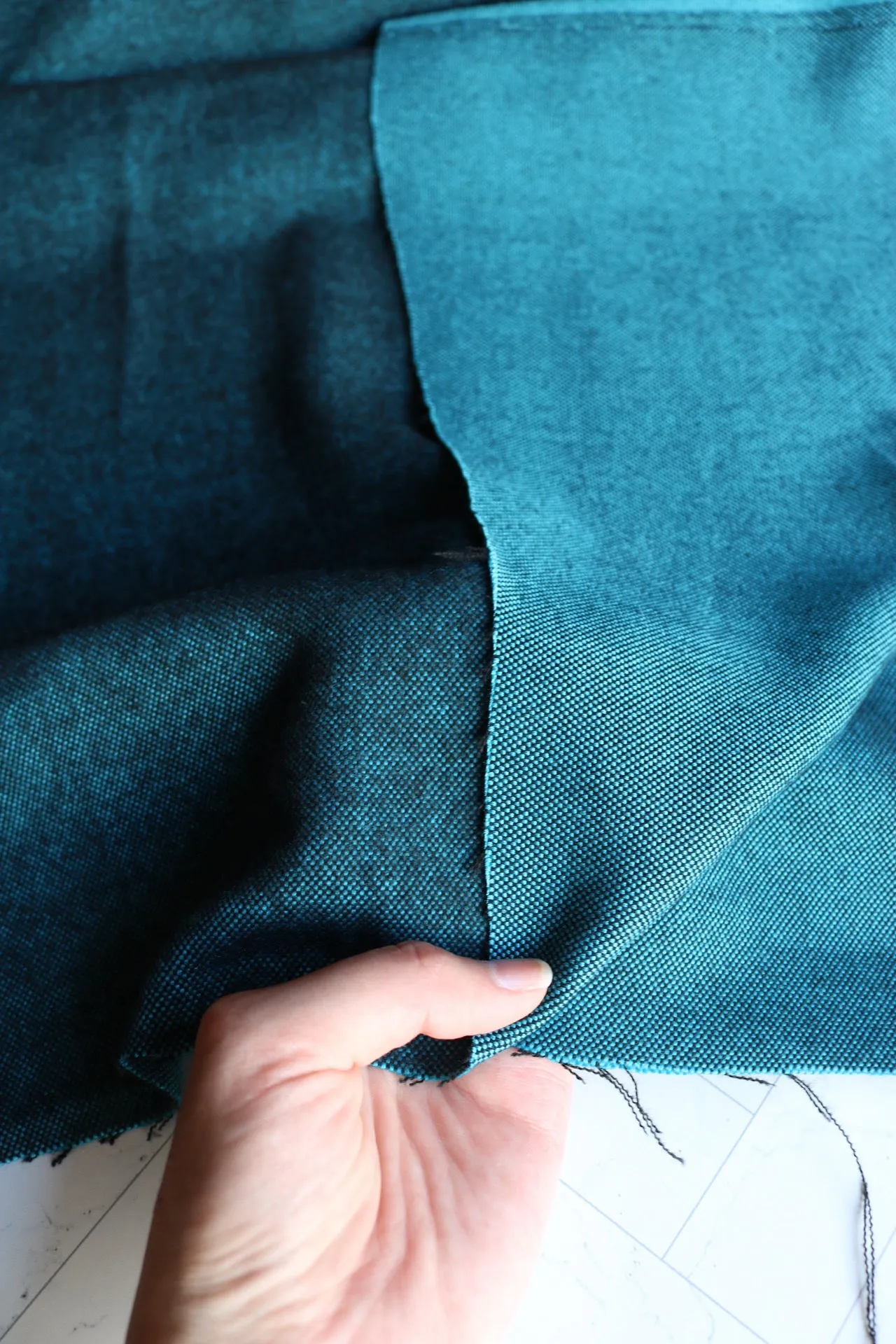 Ocean | Seawool Tweed Flannel | Robert Kaufman