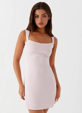 Bold Design Odette Satin Mini Dress - Pink