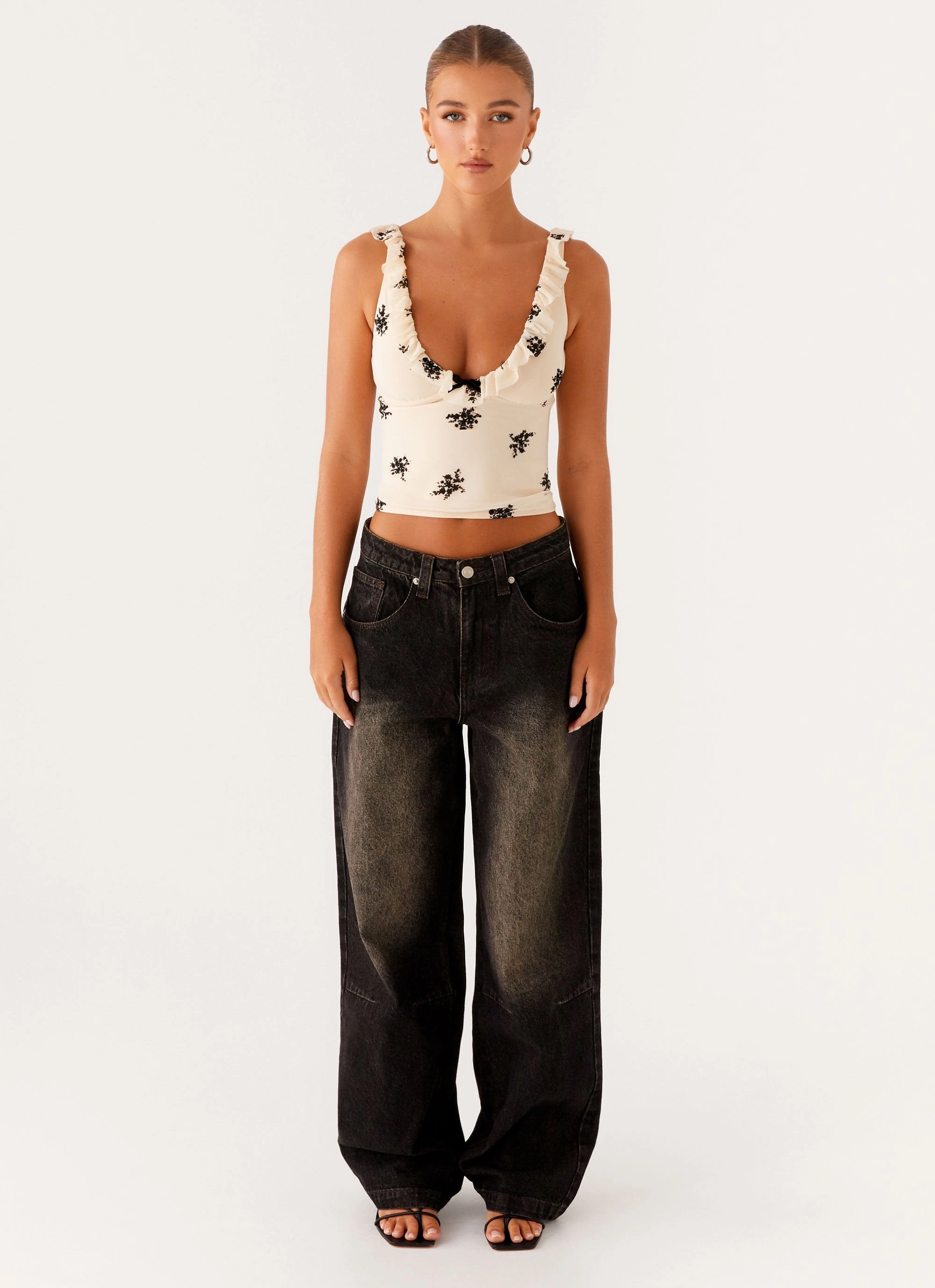 Core Utility Pera Baggy Denim Jeans - Brown Wash