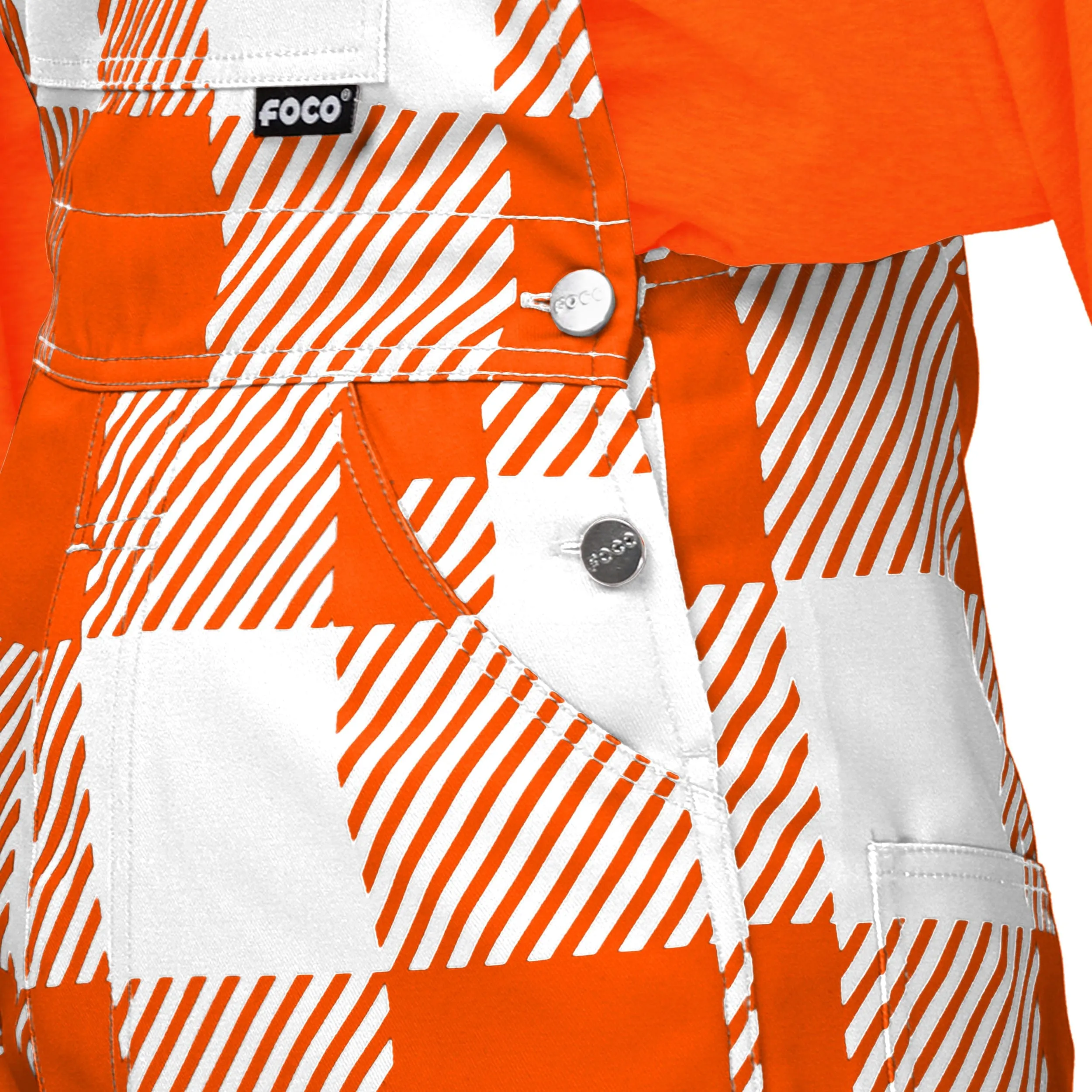 Oklahoma State Cowboys NCAA Womens Plaid Bib Overalls