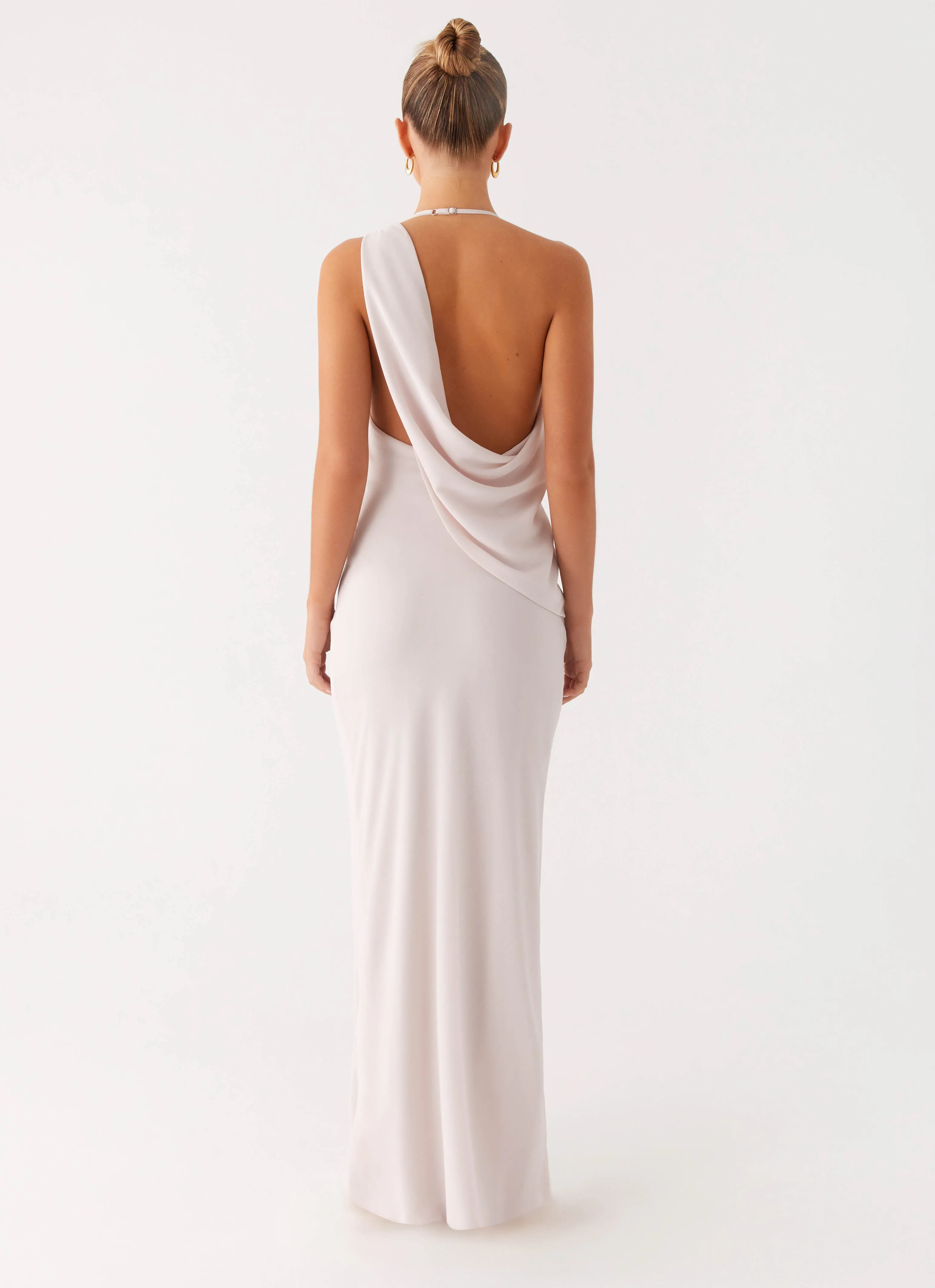 Office Glam Opal Glow Maxi Dress - Off White