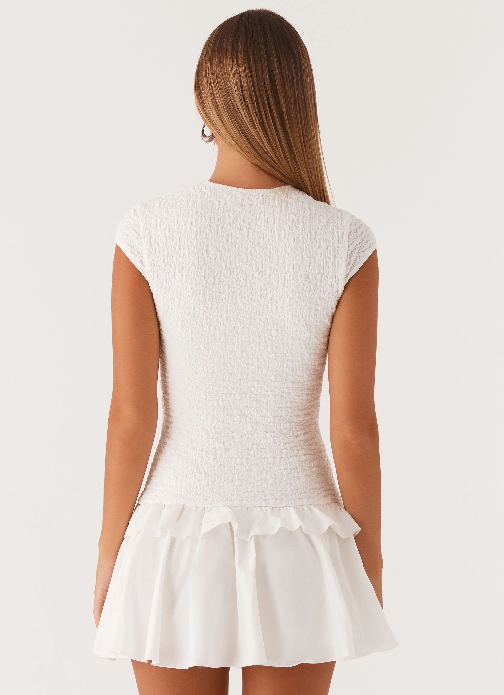 Hopeless Romantic Mini Dress - White Formal Wear