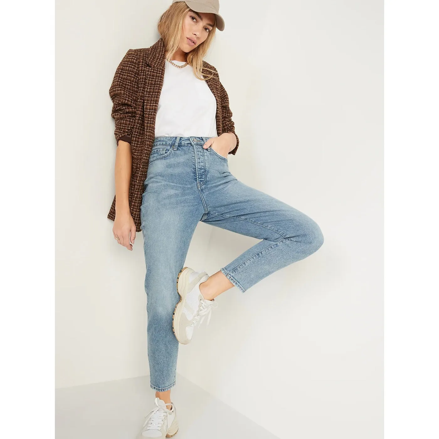 ON High Waisted Mom Straight Jeans