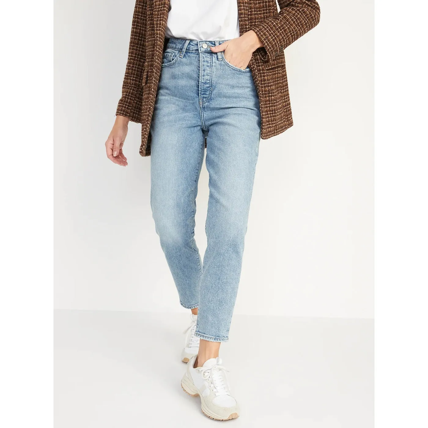ON High Waisted Mom Straight Jeans