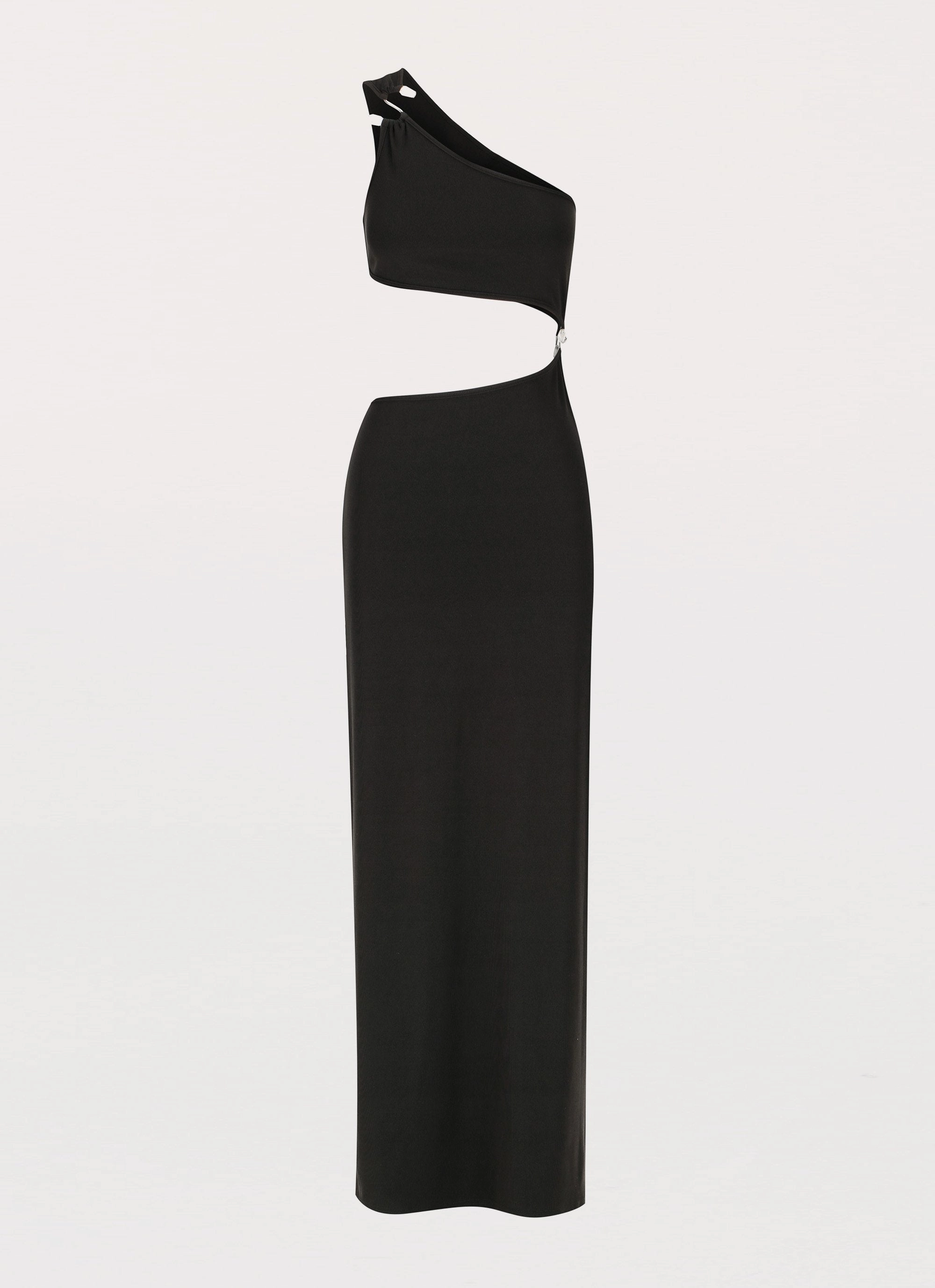 On The Moon Maxi Dress - Black Velvet-Sleeve