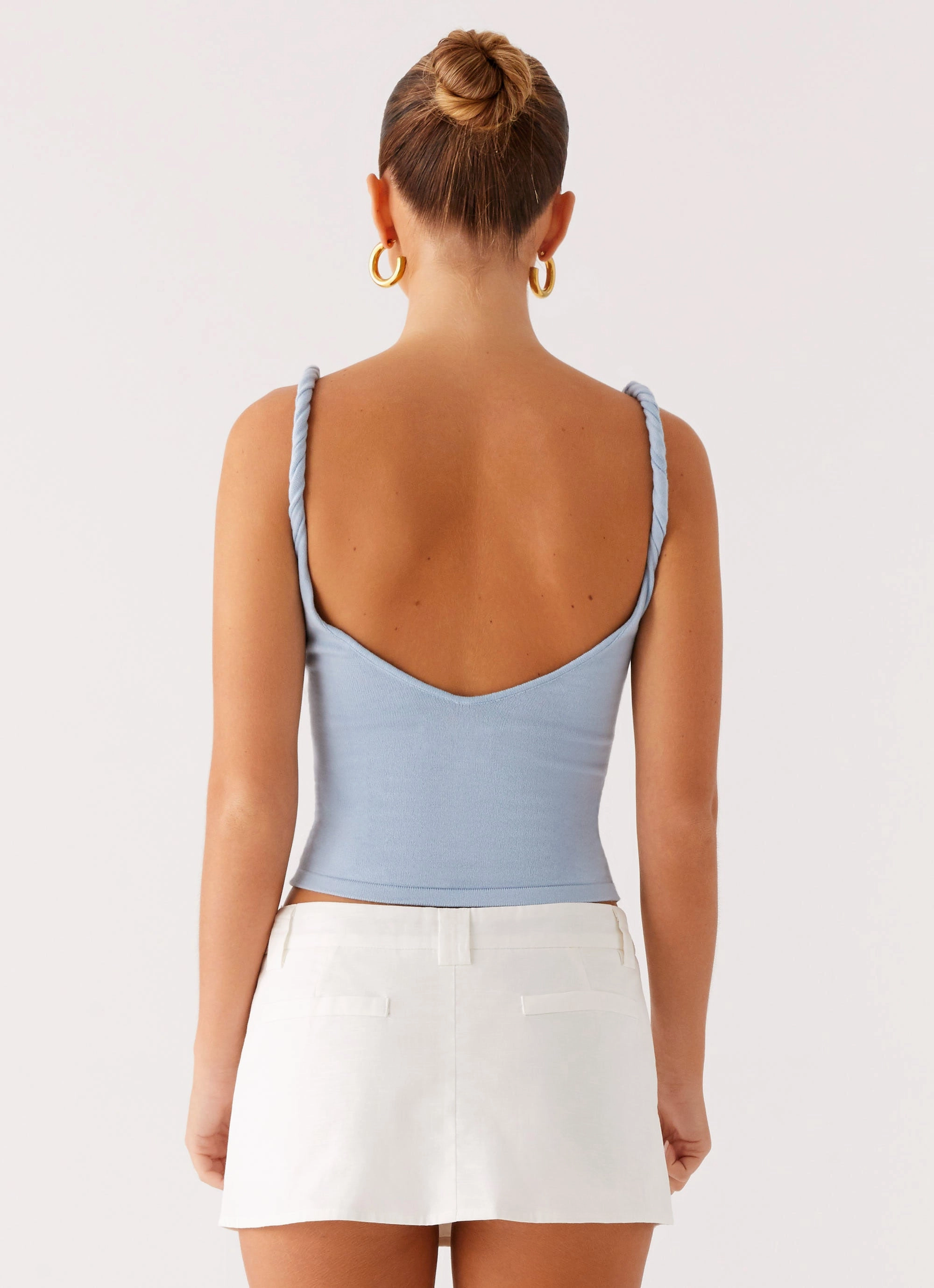 Outfit Diary On Trend Linen Mini Skort - White