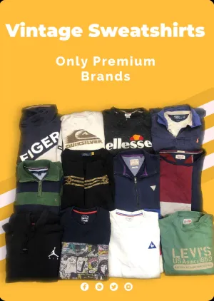 Only Premium Brand Sweatshirts including Nike Adidas Lacoste Polo Ralph Lauren and other top brands
