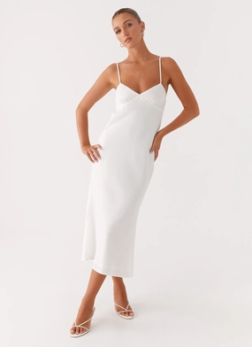 Smart and Chic Chic beachwear dress Bentley Midi Dress - White