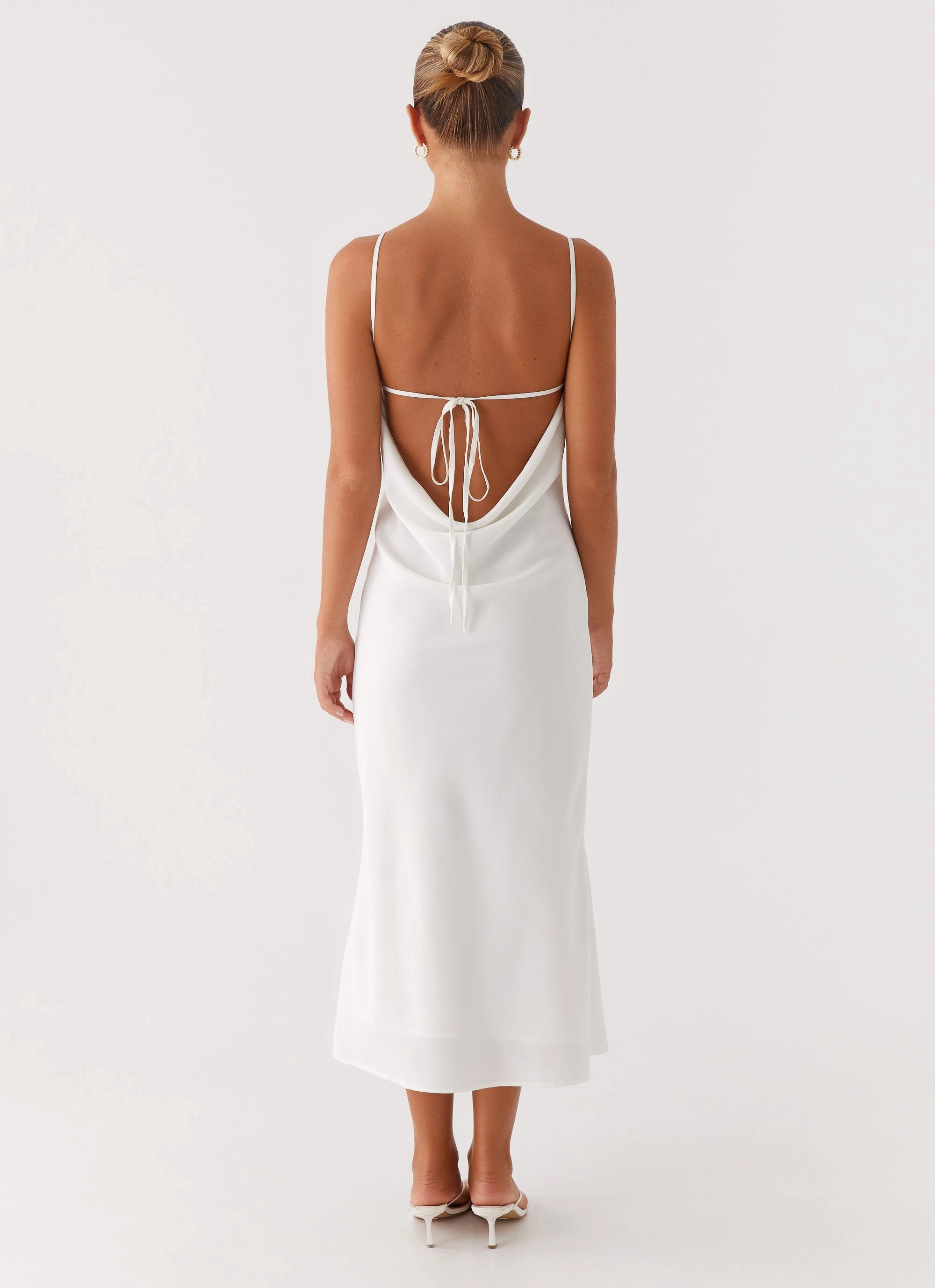 Bentley Midi Dress - White Seasonal Wear