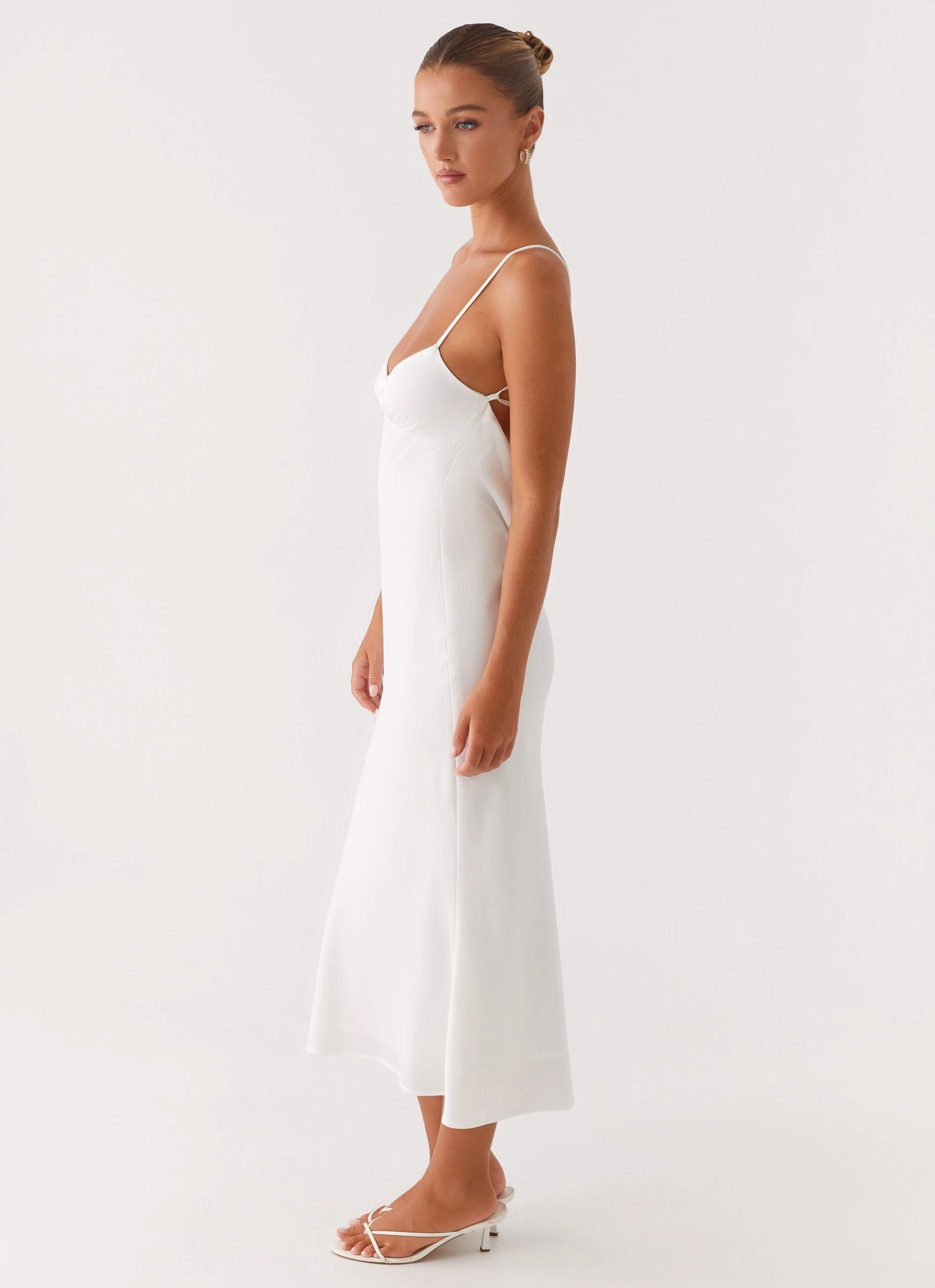 Fit Choice Bentley Midi Dress - White