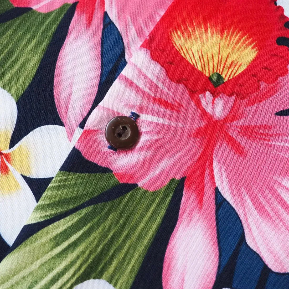 Orchid Play Blue Hawaiian Boy Shirt