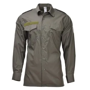 Original Austrian military olive field service shirts federal lightweight NEW