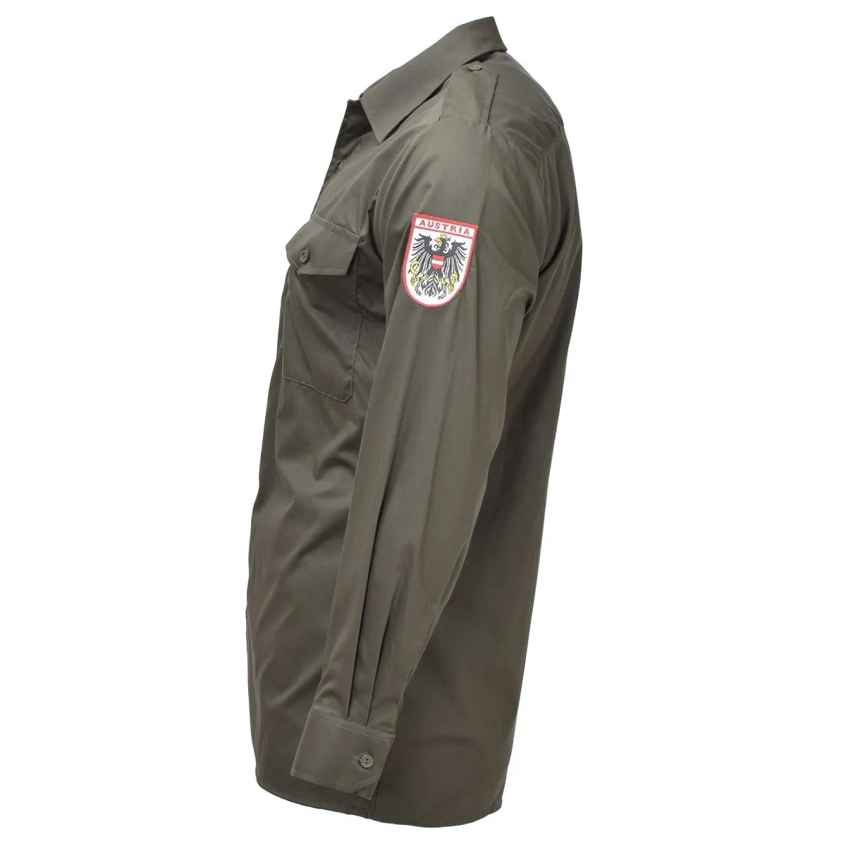 Original Austrian military olive field service shirts federal lightweight NEW