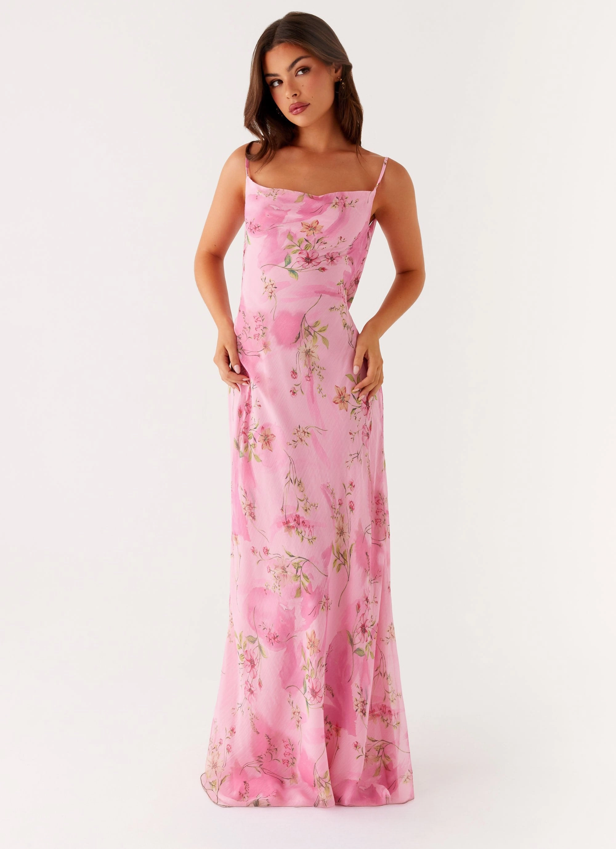 Soft Appeal Orlando Maxi Dress - Pink Floral Print