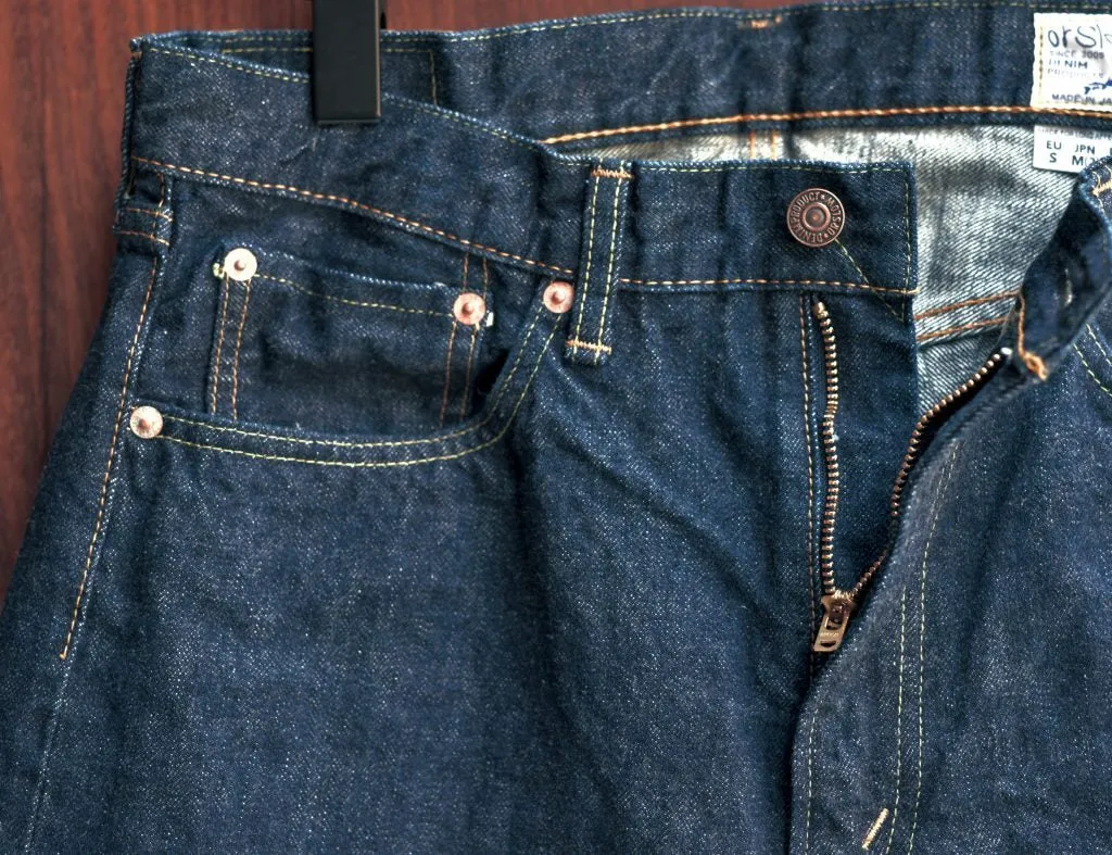orSlow 107 Slim Fit Original Jeans - Denim One Wash