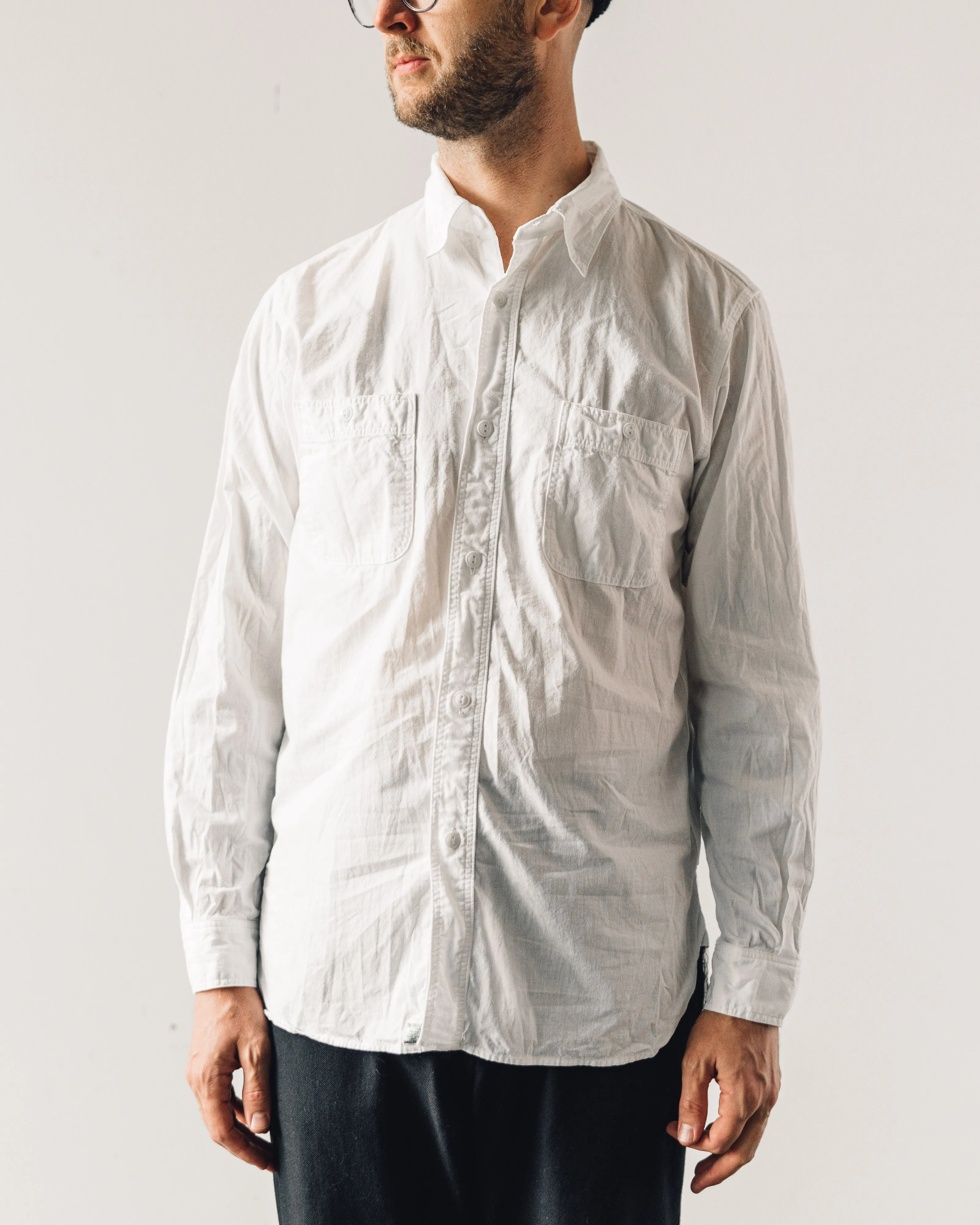 orSlow Chambray Shirt, White