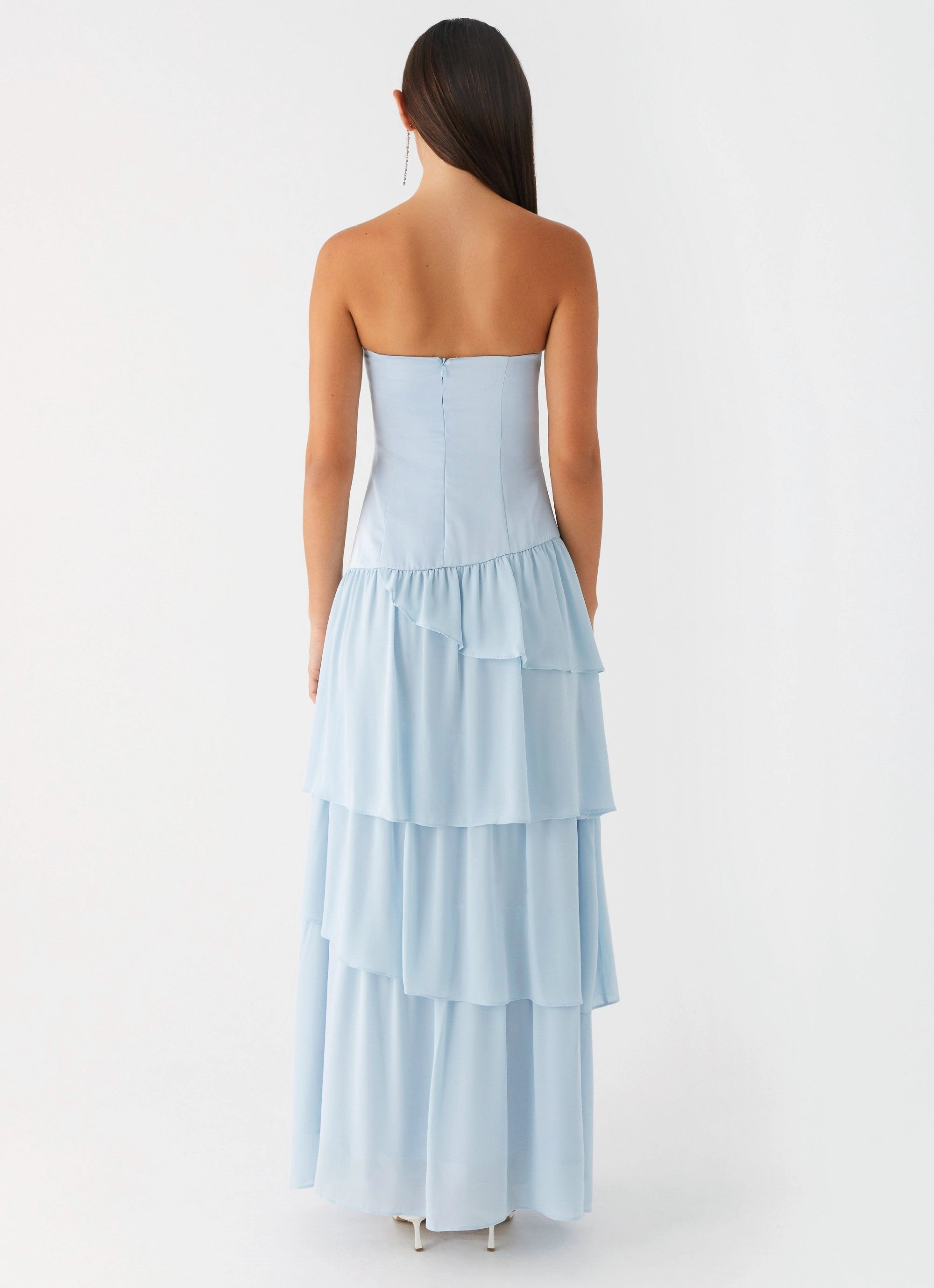 Beauty Feel Our Story Maxi Dress - Pastel Blue