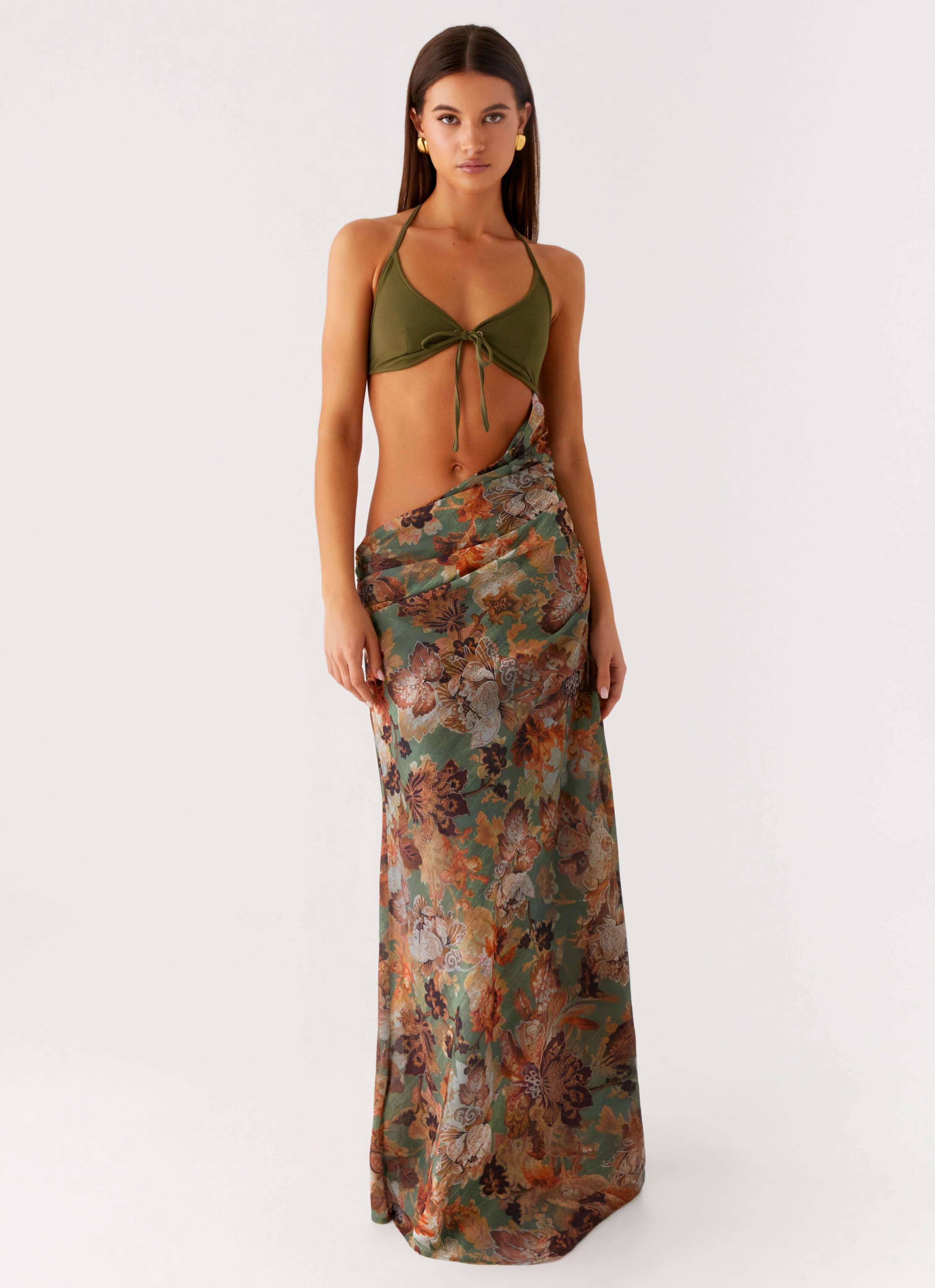 Overgrown Maxi Dress - Vintage Blossom Comfortable and Fashionable