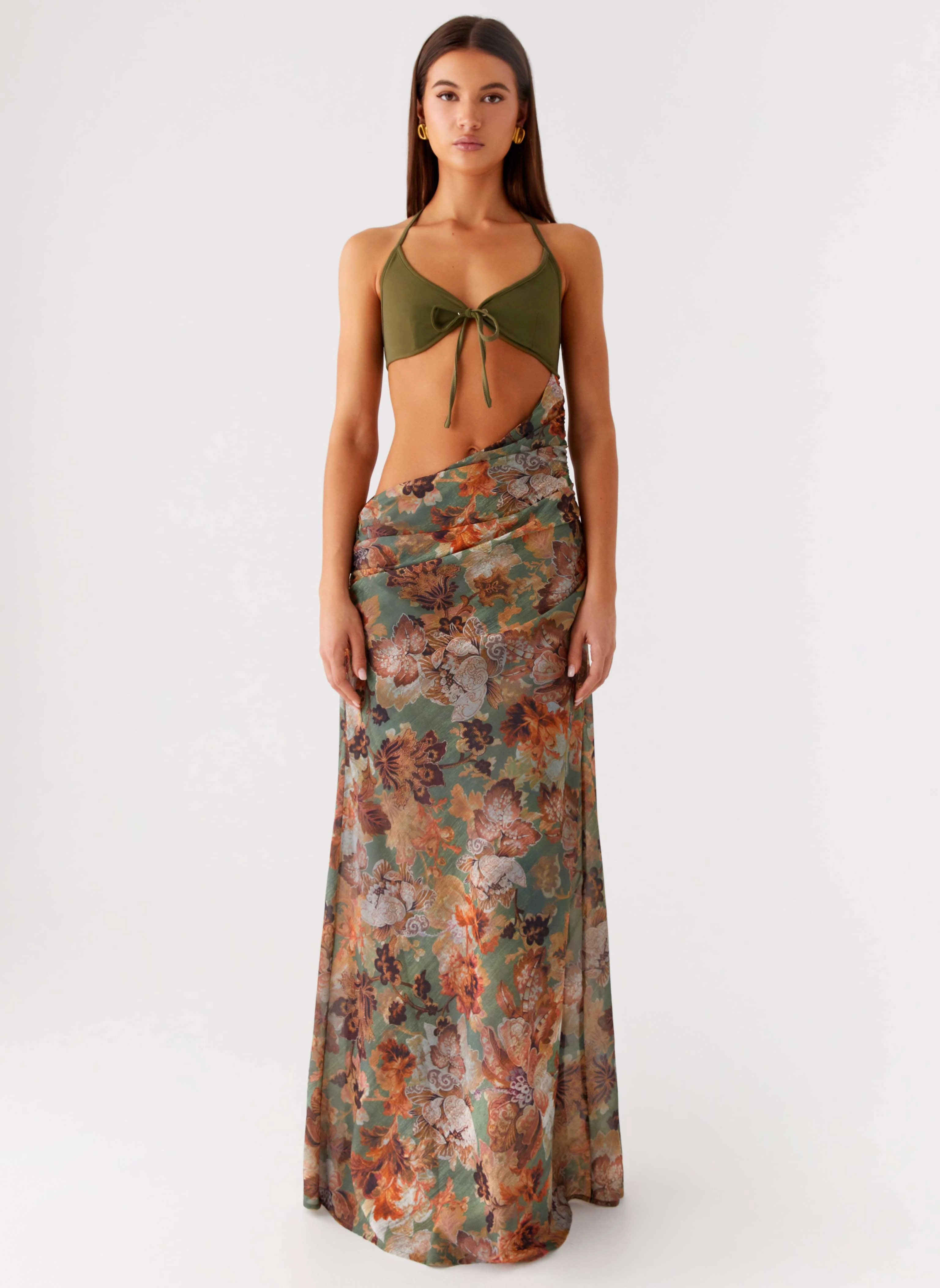 Overgrown Maxi Dress - Vintage Blossom Travel-friendly Vibrant color dress