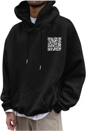 Oversized Hoodie for Men Good Things Take Time & Rose Shape Print Pullover Tops Drop Shoulder Comfy Oversize Fashion Graphic