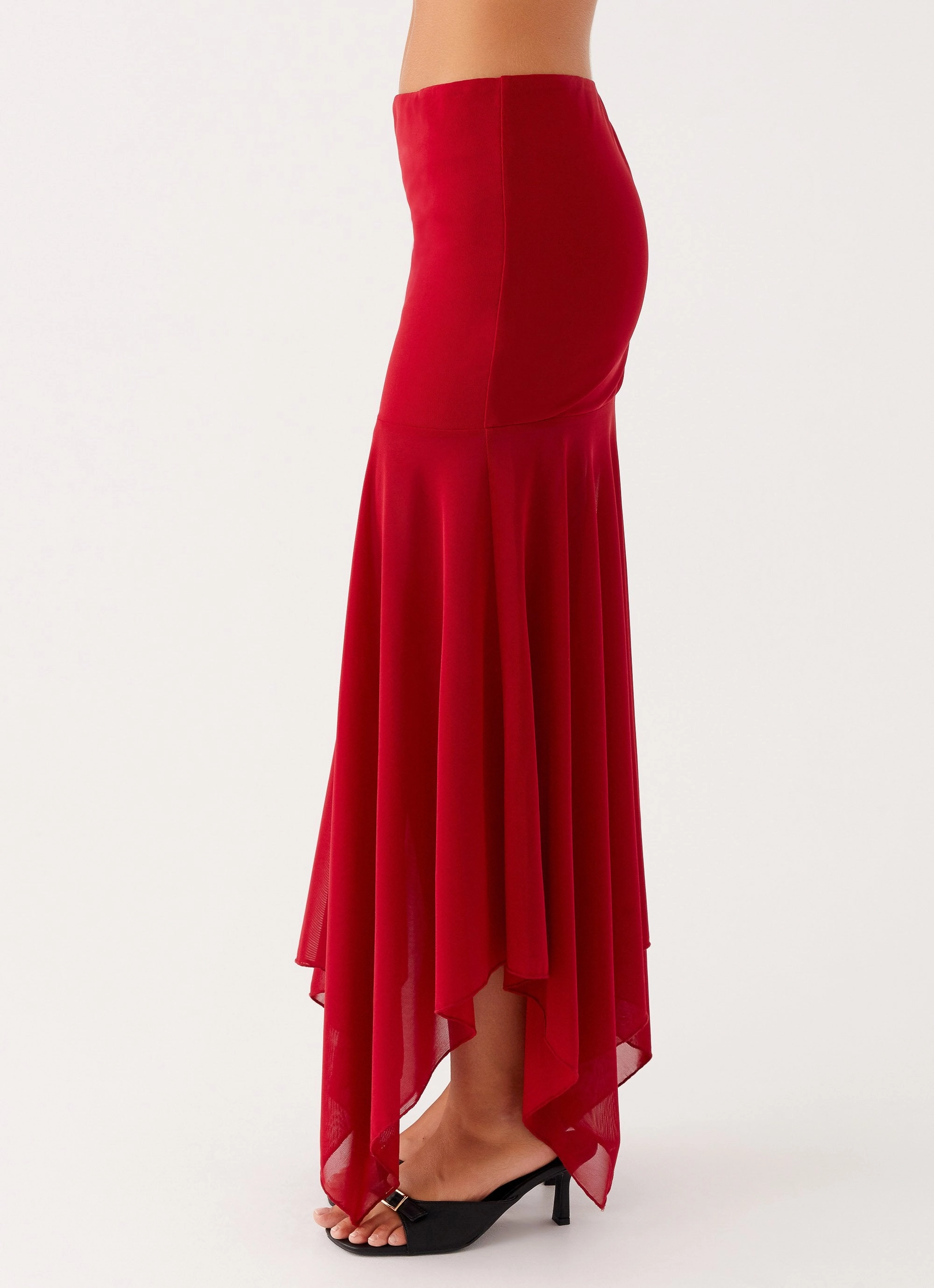 Day To Night Dionne Maxi Skirt - Red