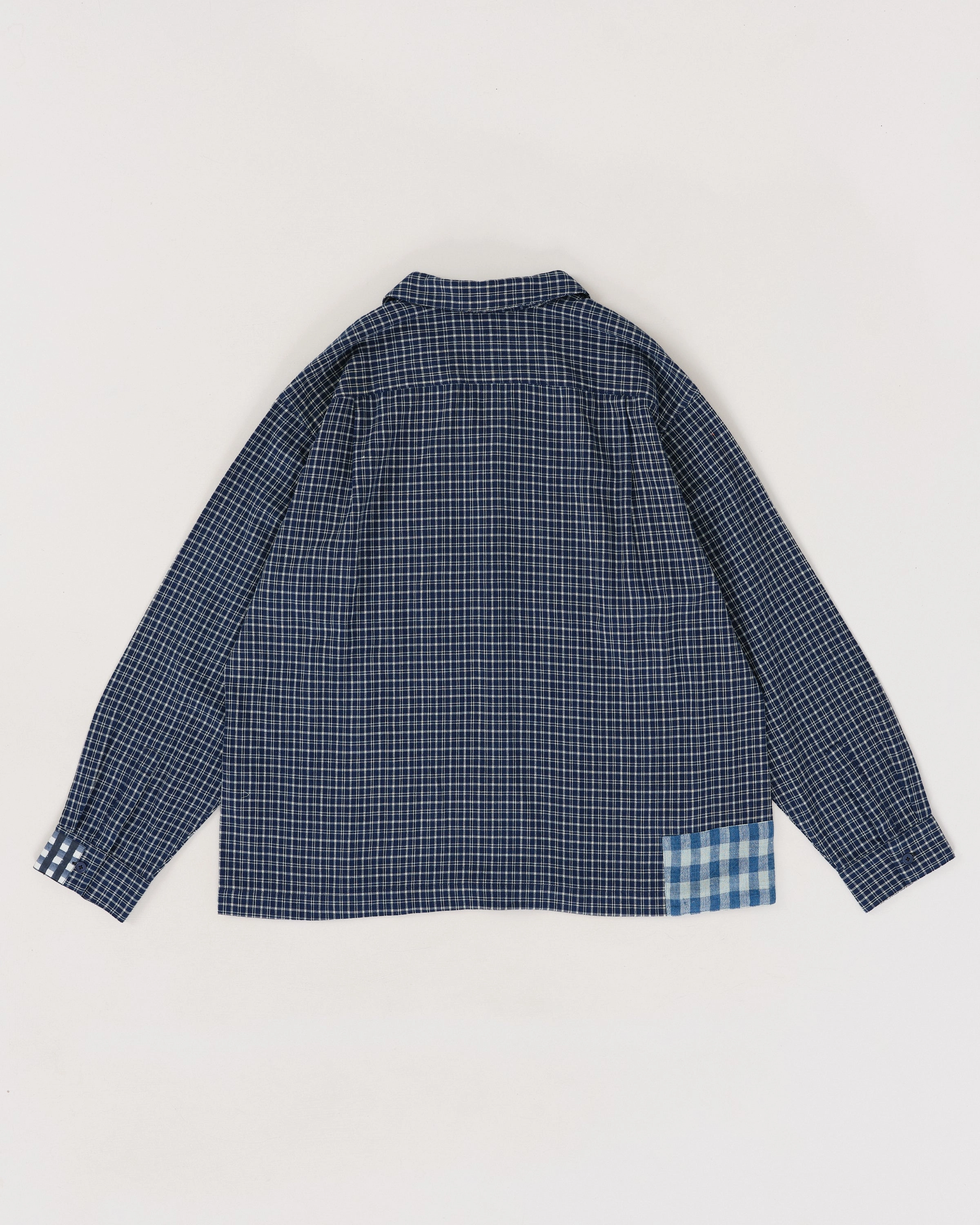 PA Shirt LS - Indigo Picnic Handloom Timeless Wearable