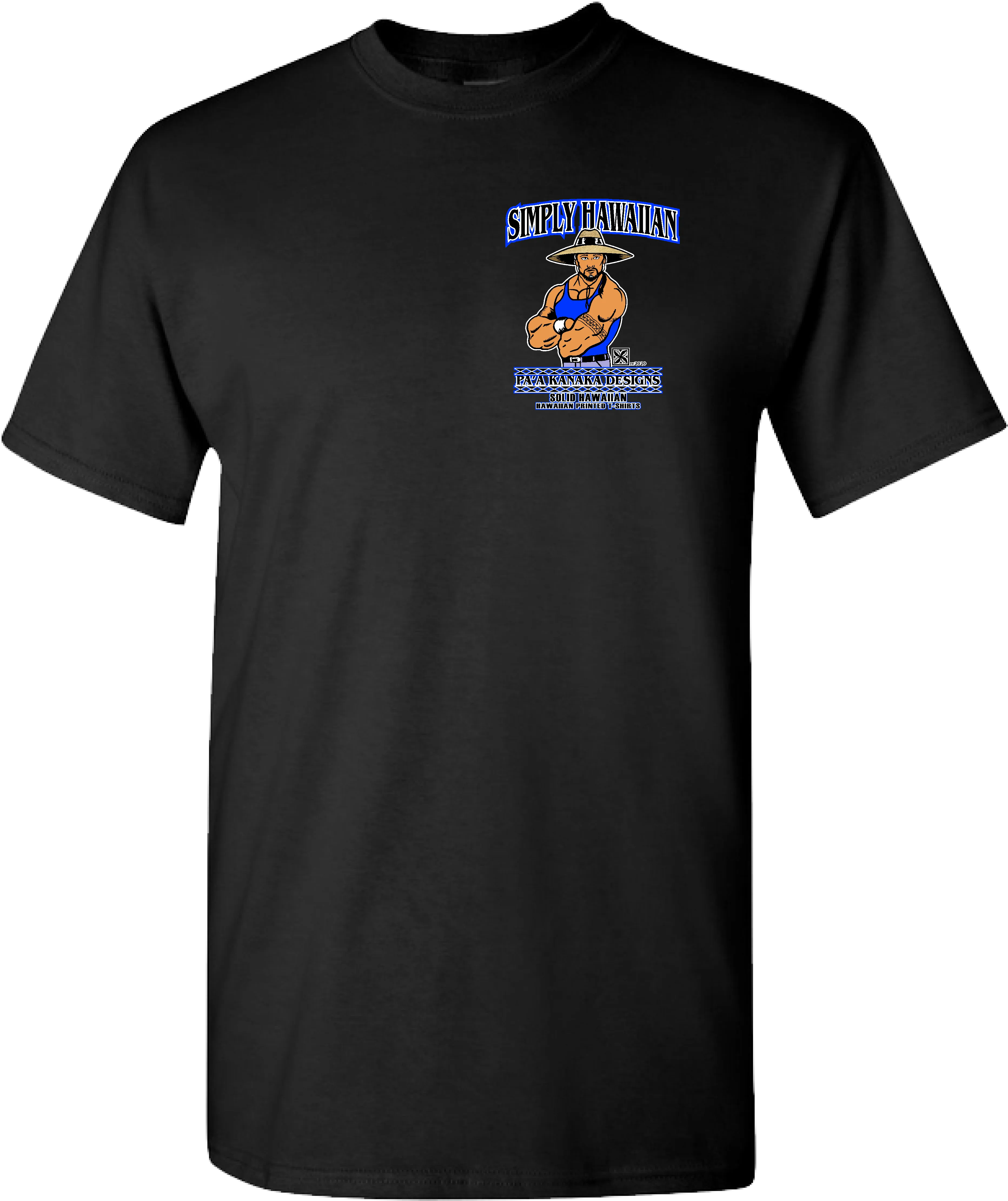 PA'A KANAKA DESIGNS Blue - PA'A MAN - SIMPLY HAWAIIAN