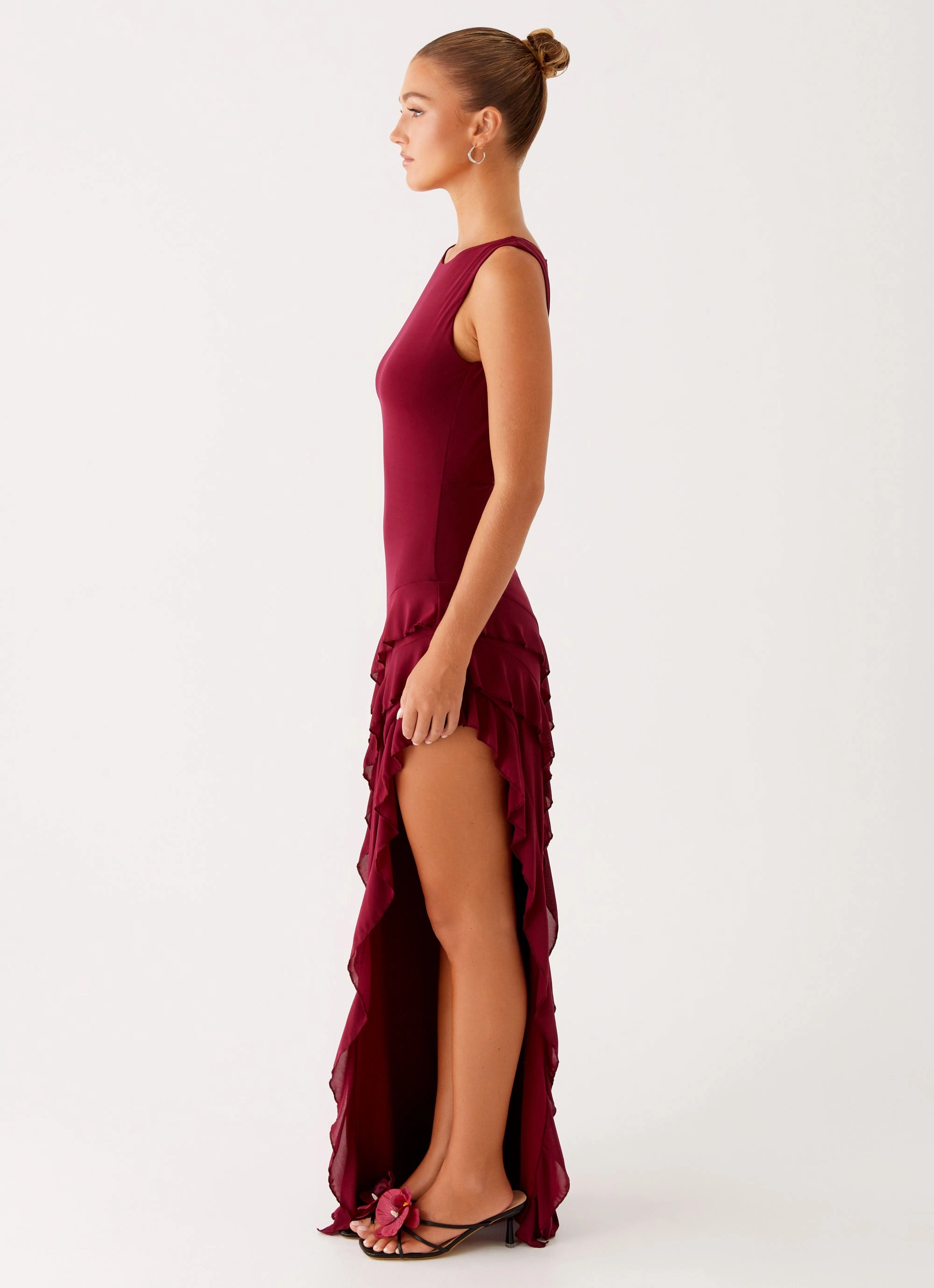 Comfort Stretch Hendrix Maxi Dress - Raspberry Wine