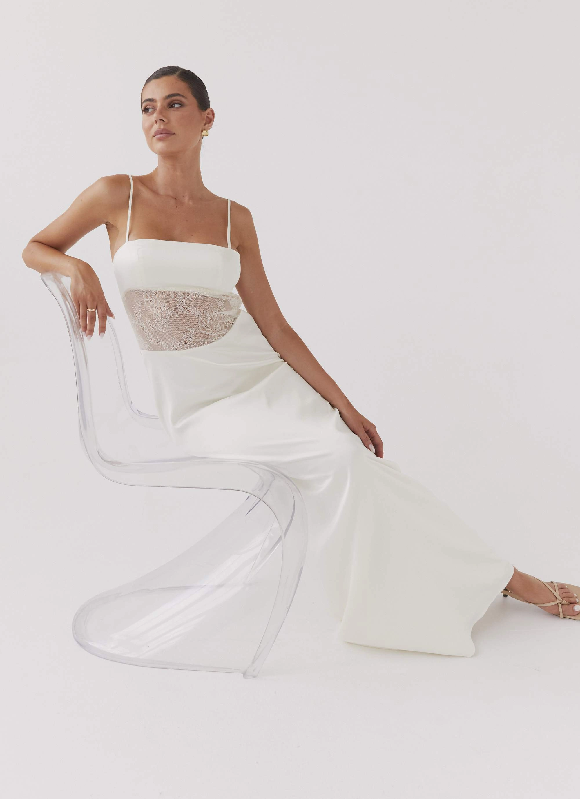 Palais Royale Lace Maxi Dress - Antique Classic wrap dress