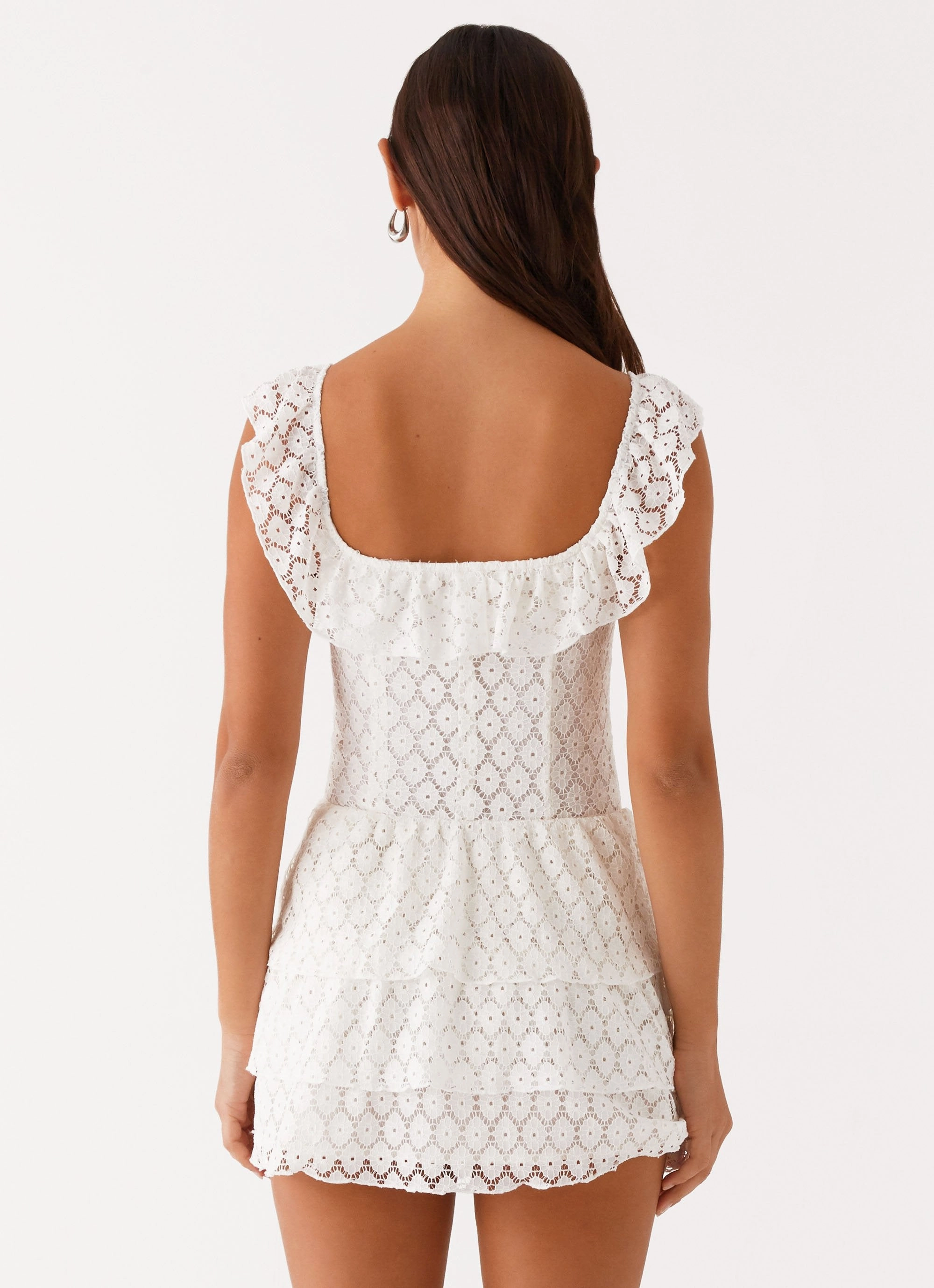 Paradise Dreams Corset Mini Dress - White Youthful Look
