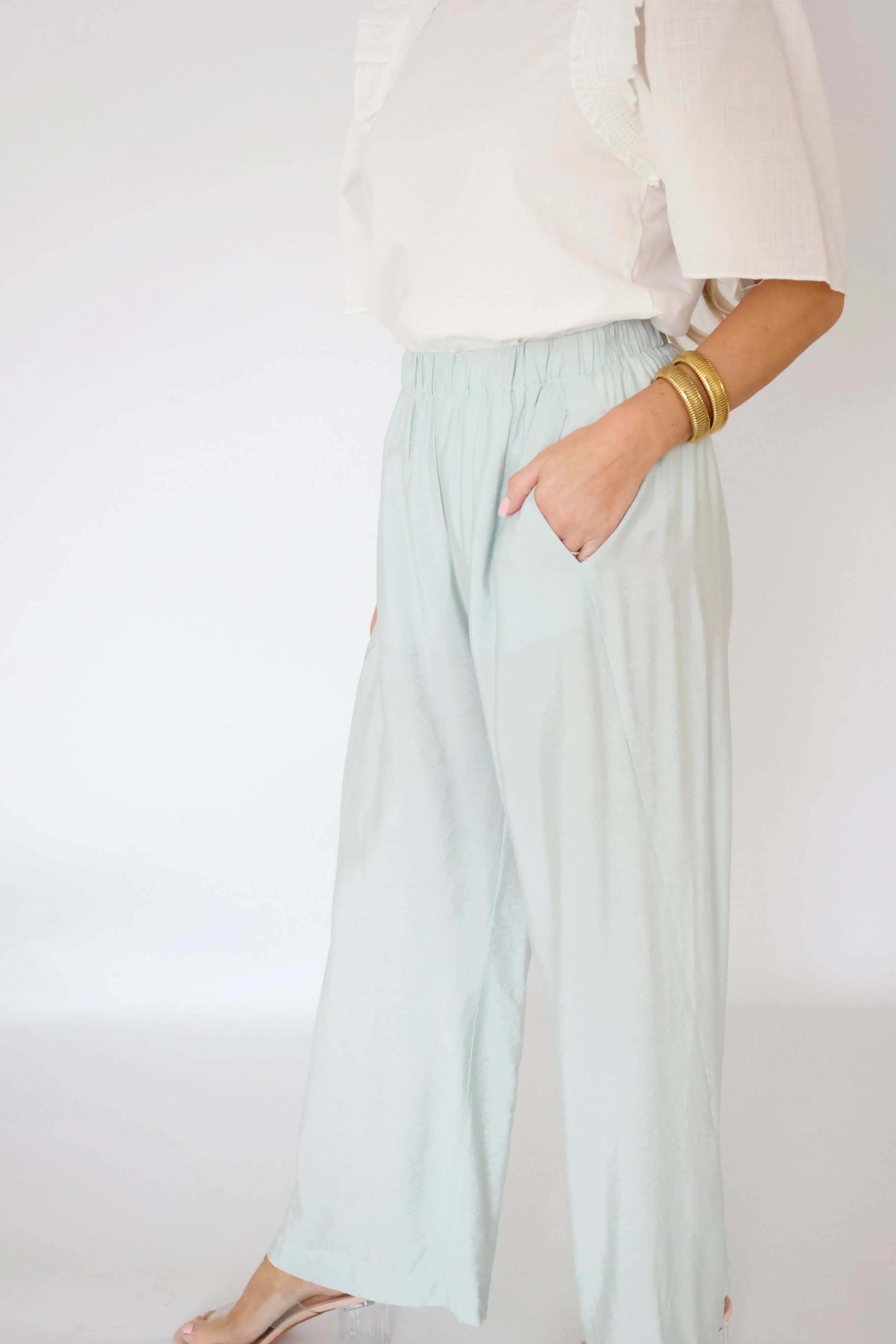 Snag Resistant Fabric Air Comfort Paris Lounge Pant - Aquamarine (FINAL SALE)