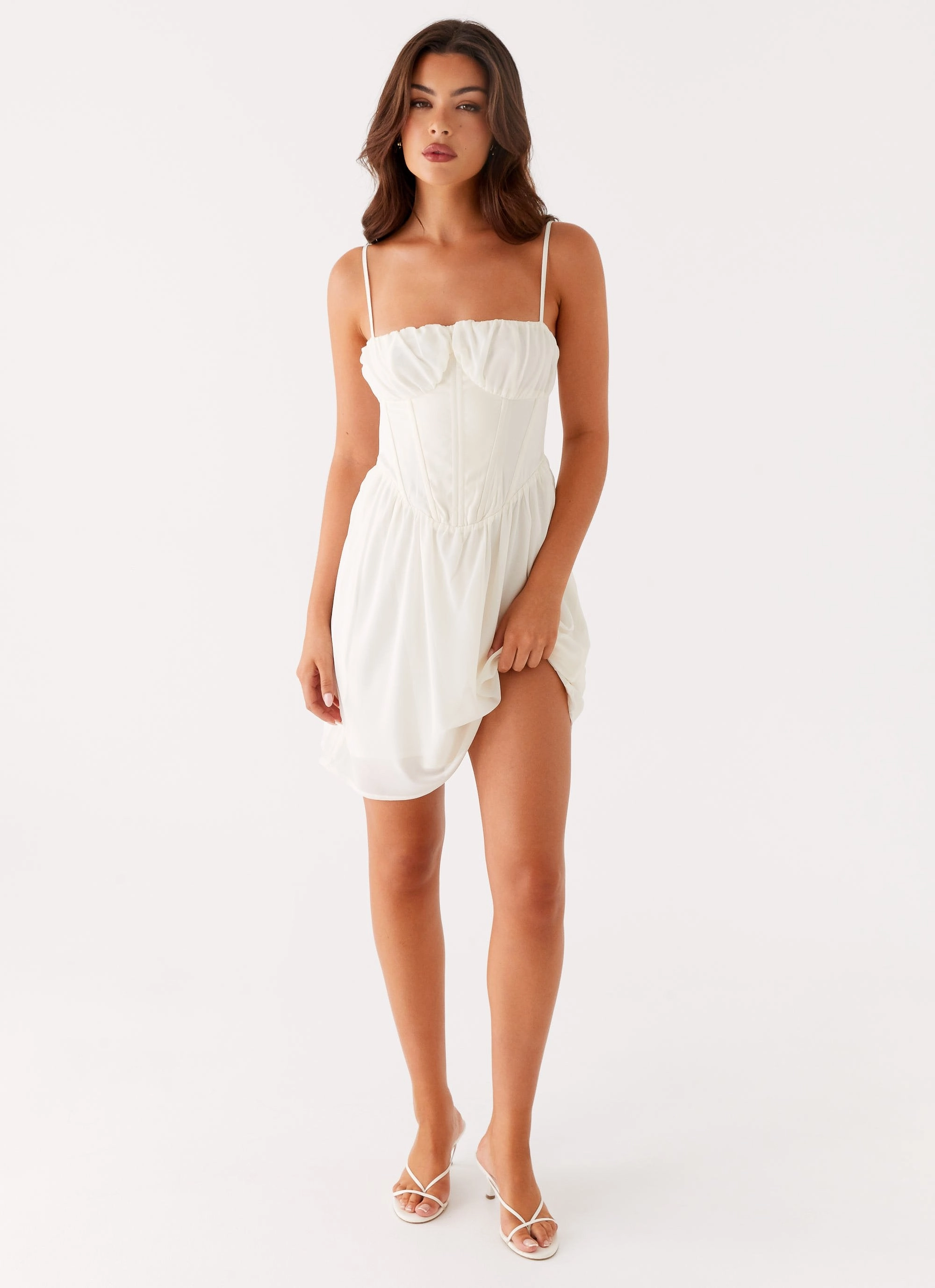 Harmony Mini Dress - Ivory Fashion Fit