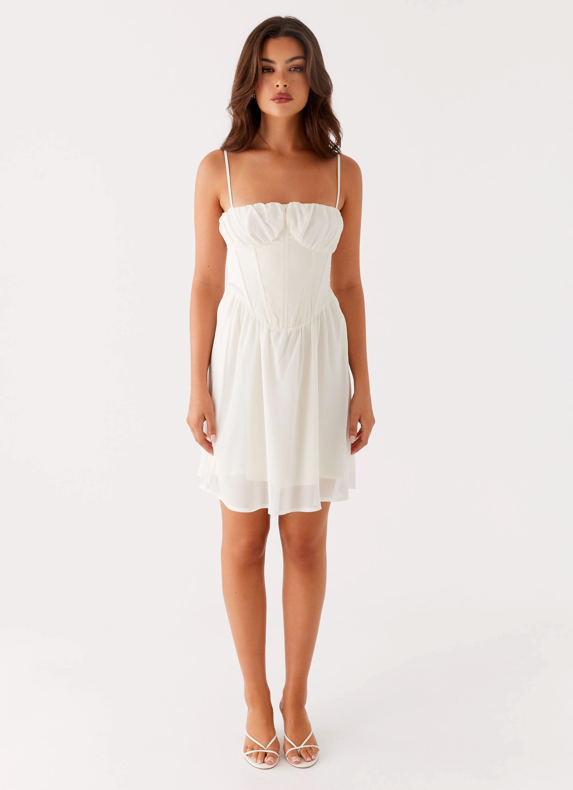 Outdoor Scene Harmony Mini Dress - Ivory