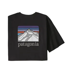 Patagonia Men's Line Logo Ridge Pocket Responsibili-Tee - Black (BLK) 38511