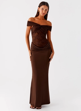 Feel Good Either Way Maxi Dress - Chocolate