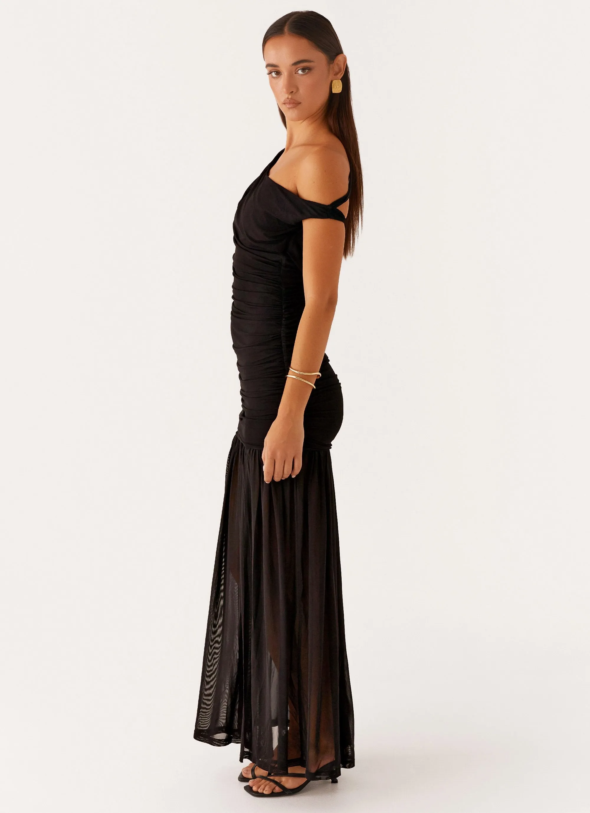 Pavilion Maxi Dress - Black Low Key Loose Flow