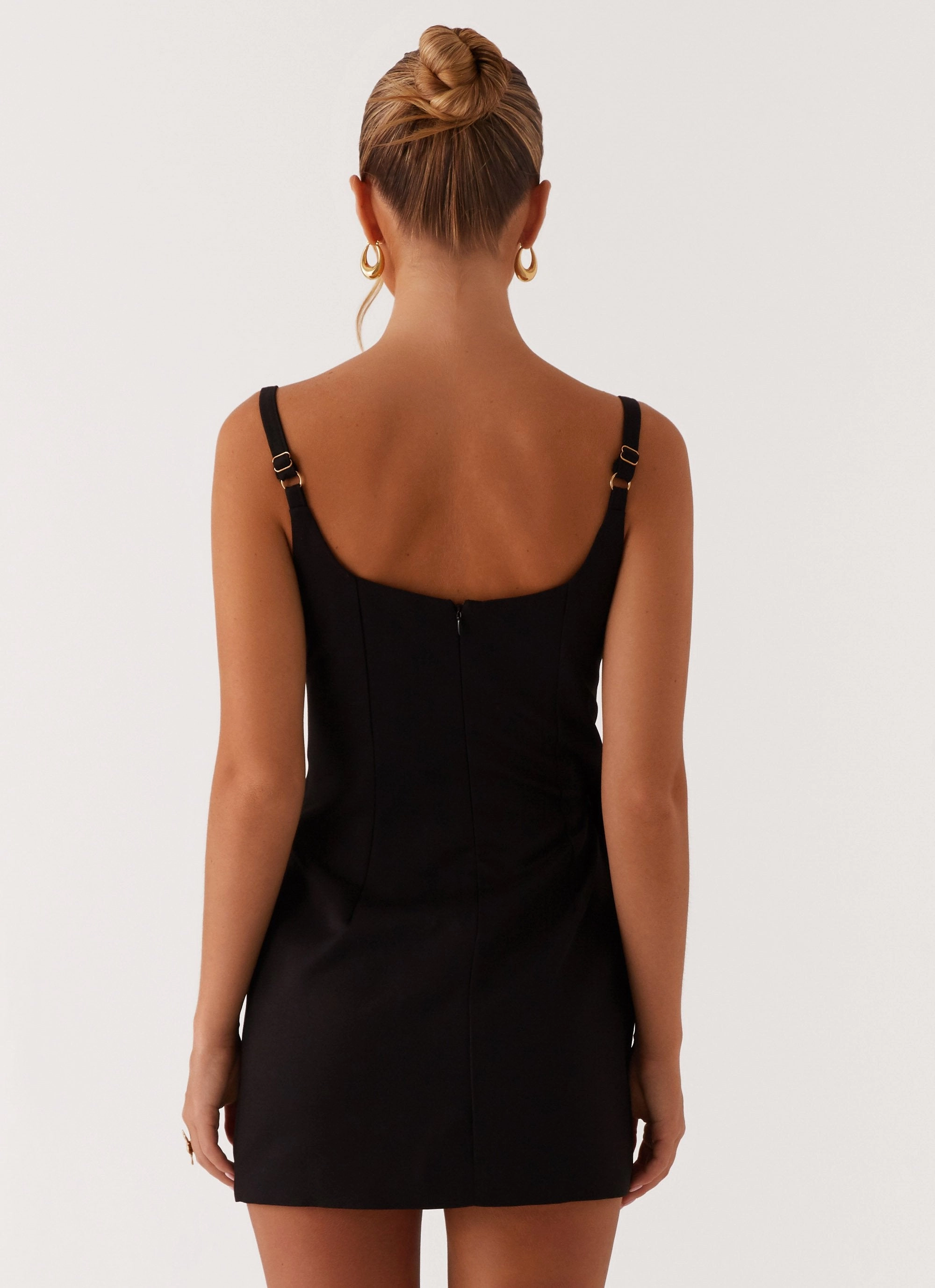 Aretha Mini Dress - Black Ombre-Effect