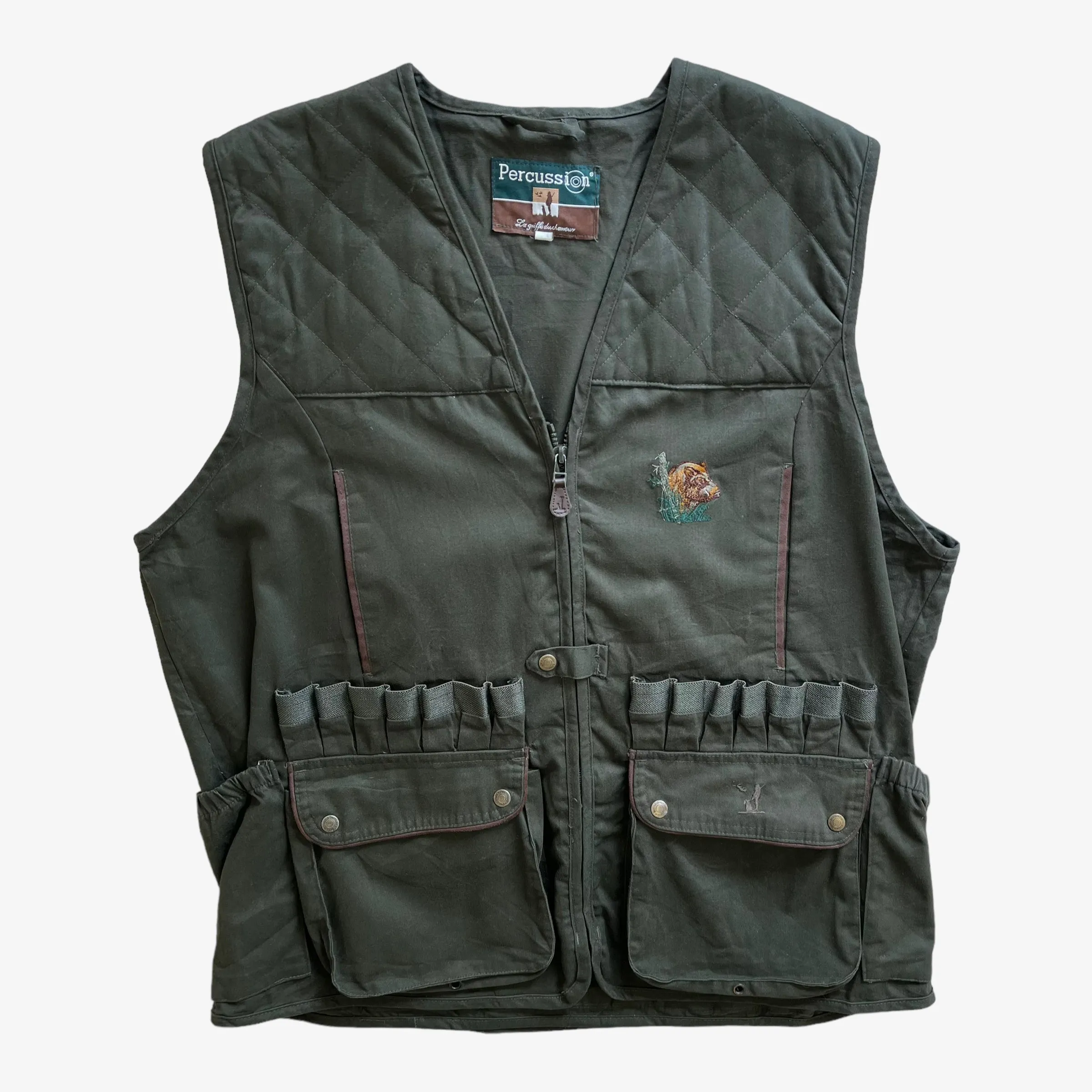 Percussion Hunting Gilet With Embroidered Hog
