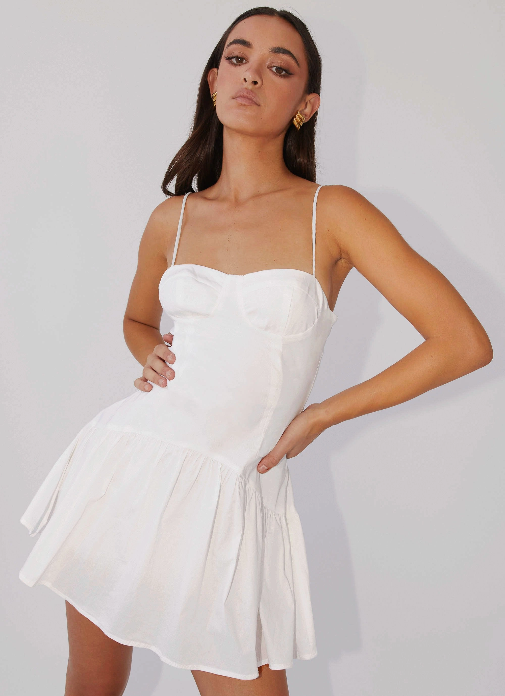 Endless Summer Mini Dress - White Travel Option