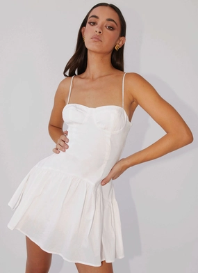 Endless Summer Mini Dress - White Travel Option