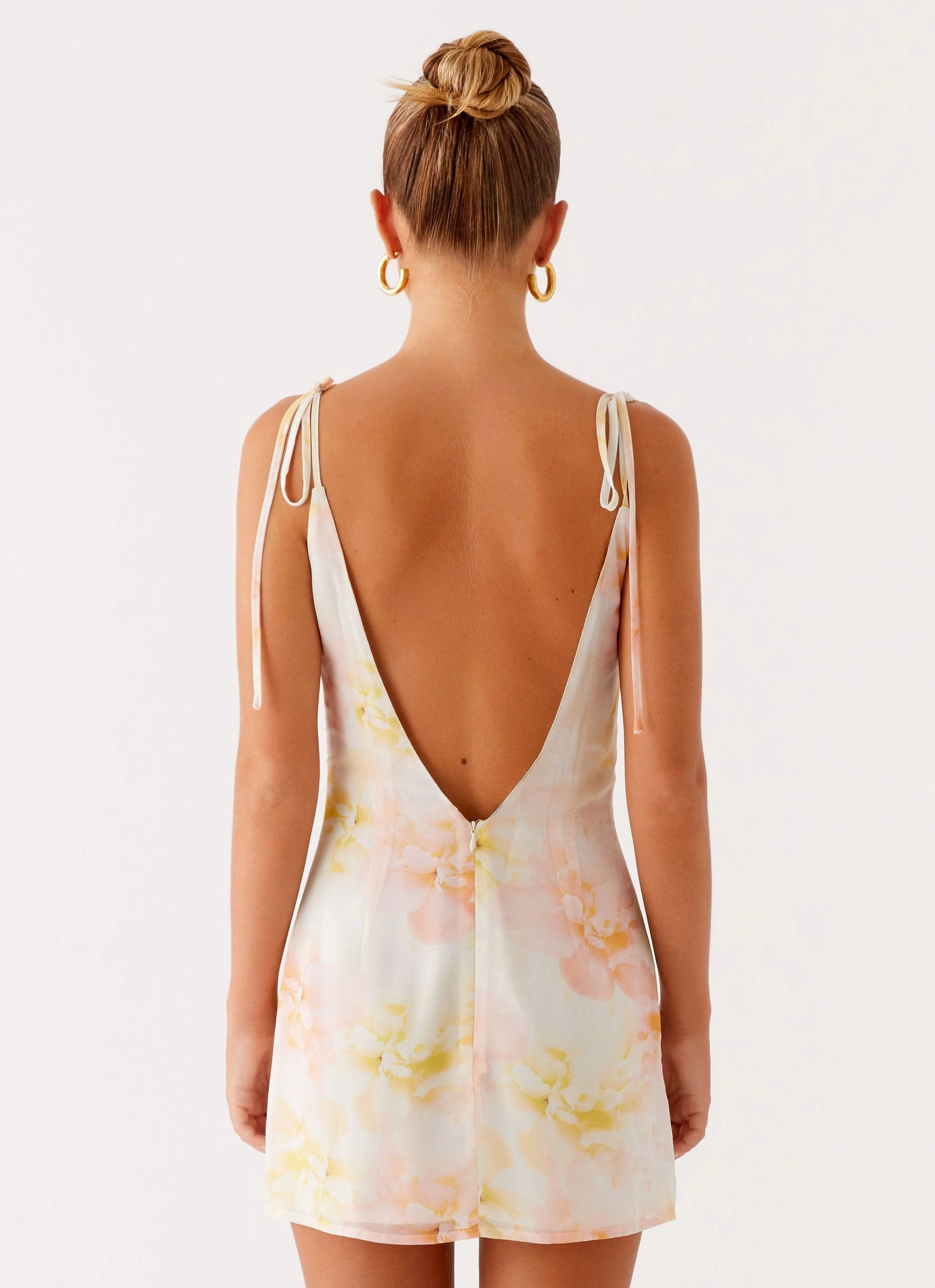 Alden Mini Dress - Floral Print Feminine Cut