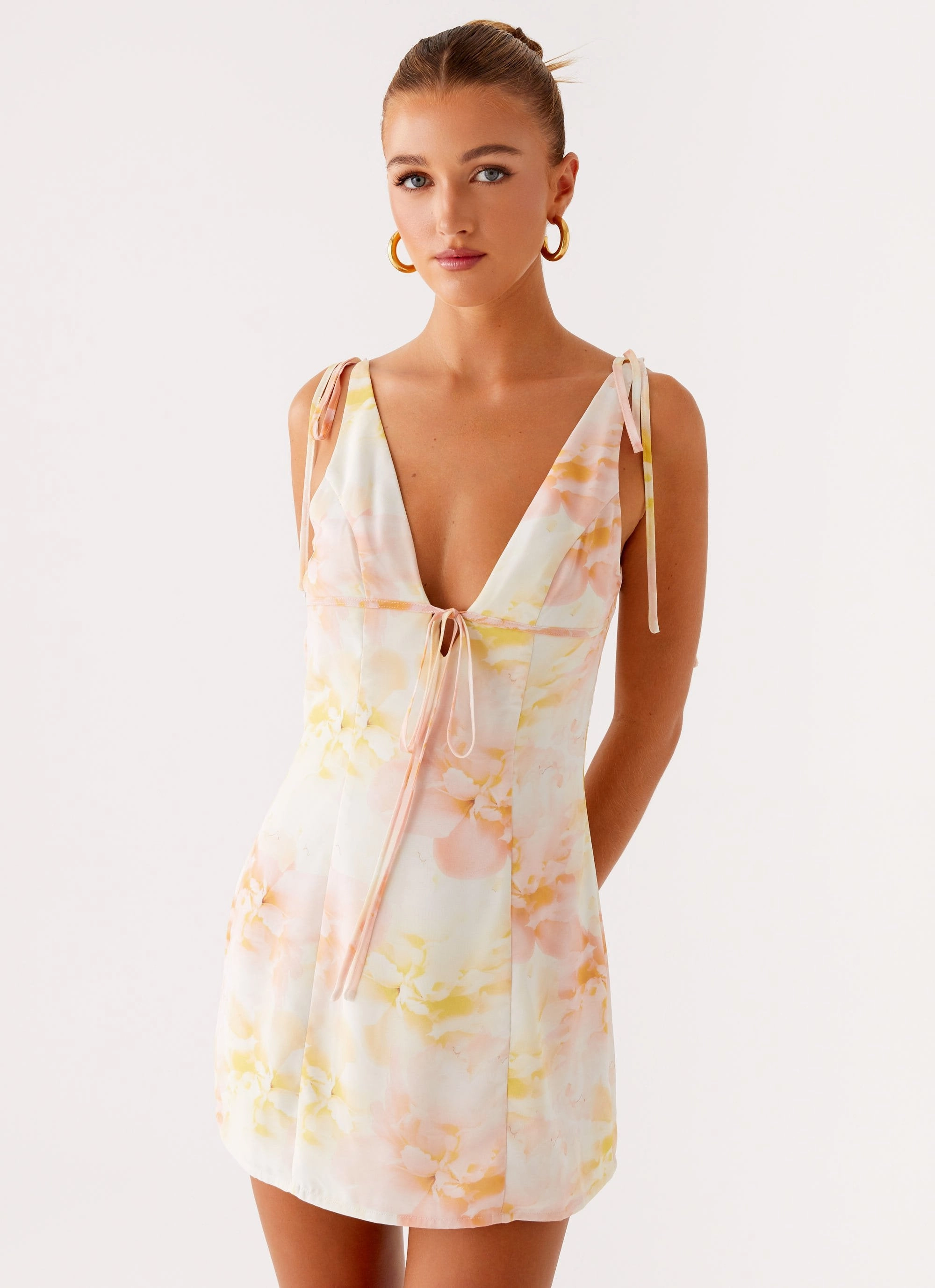 Alden Mini Dress - Floral Print Fashionable Wear