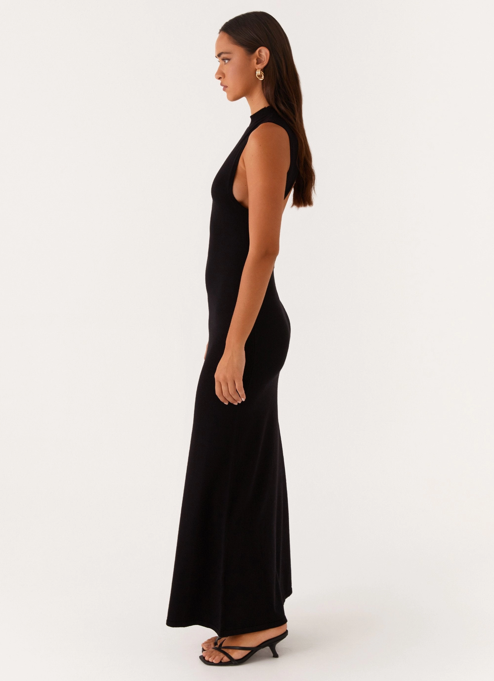 Prove It Knit Maxi Dress - Black Active Outfit Minimal Tone