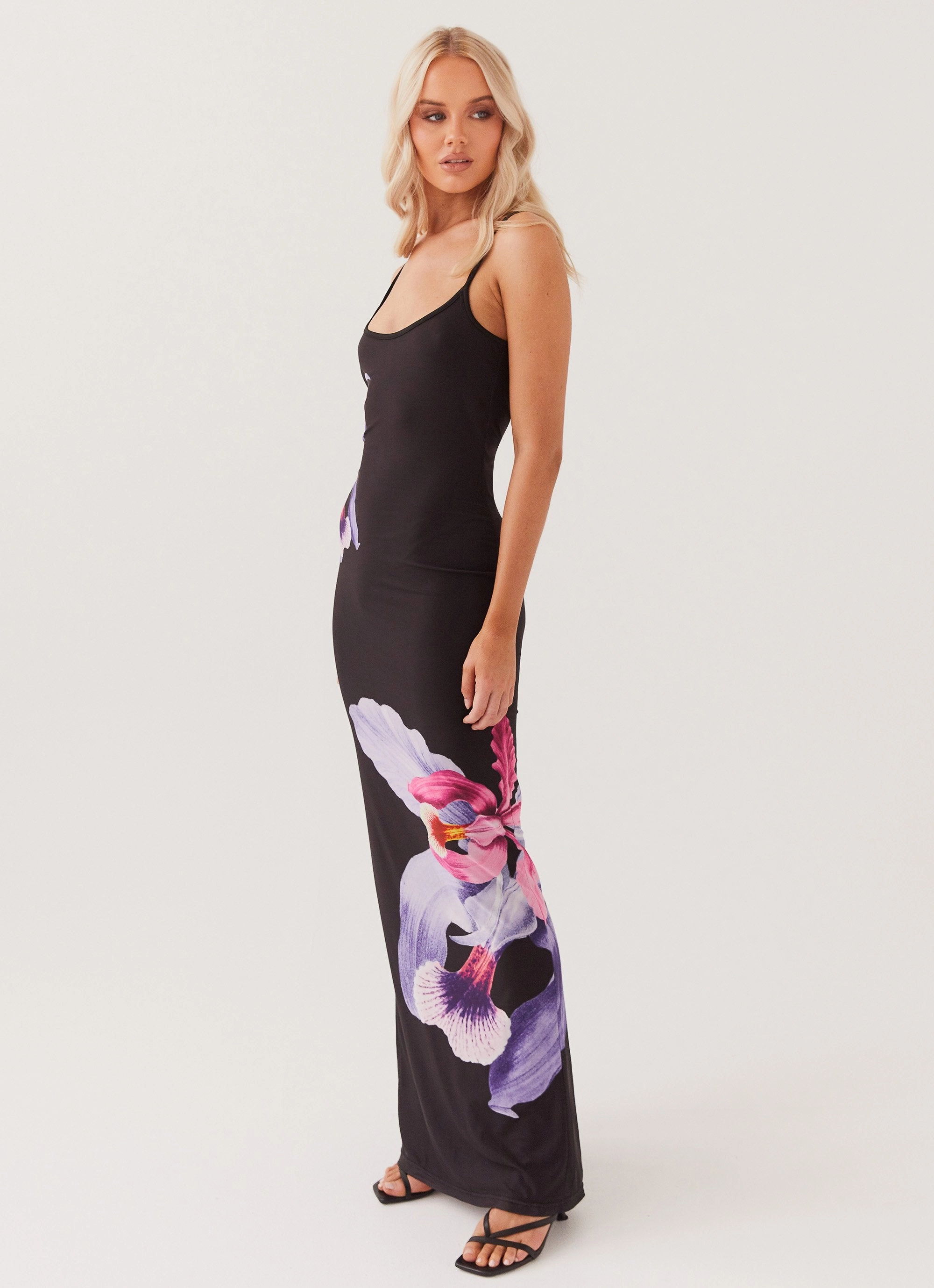Bad News Mesh Maxi Dress - Black Tulip Tailored Cut