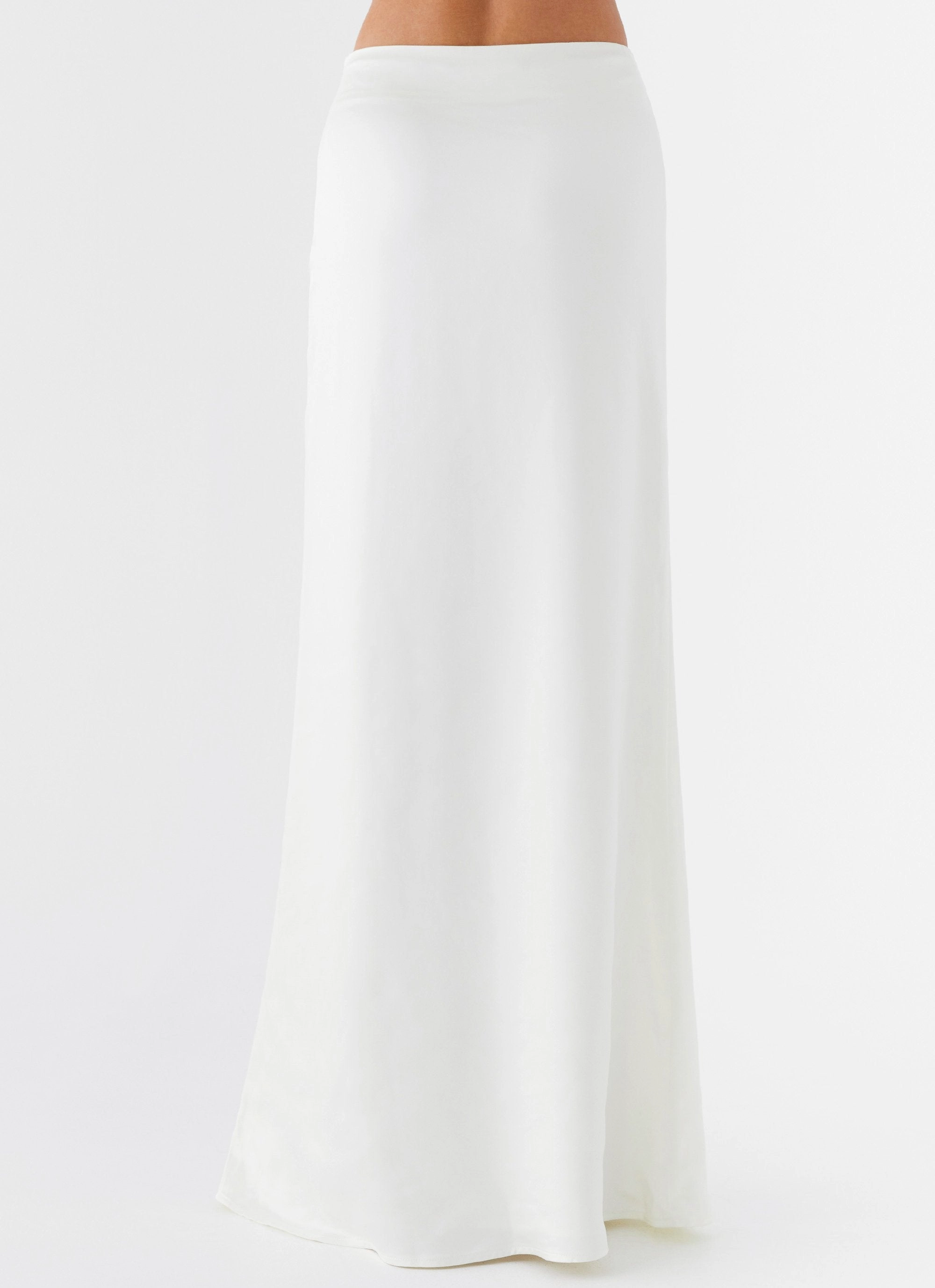 Morgan Low Rise Maxi Skirt - Ivory Chic Comfort