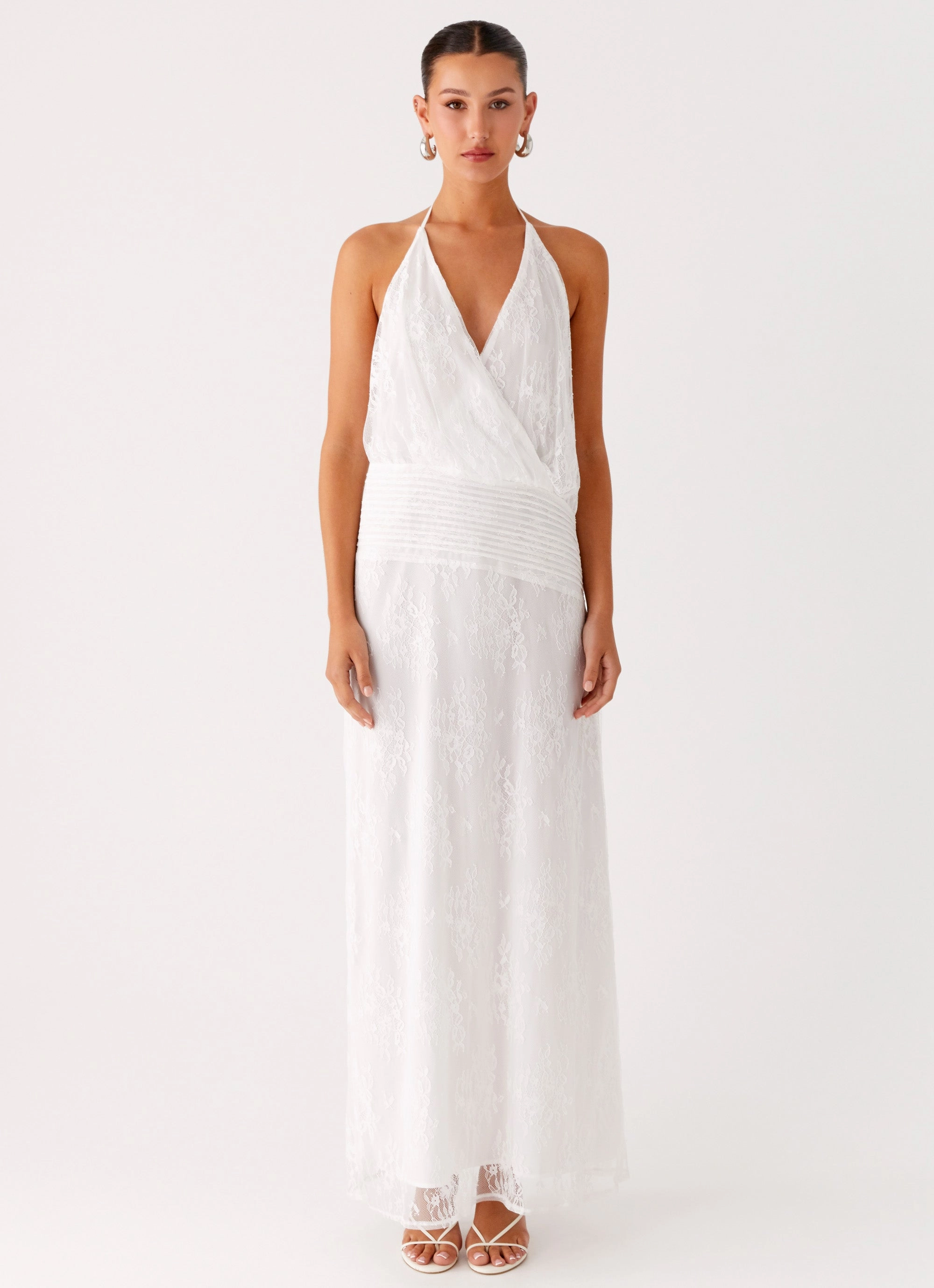 Reinhart Halter Maxi Dress - White Fall Fashion