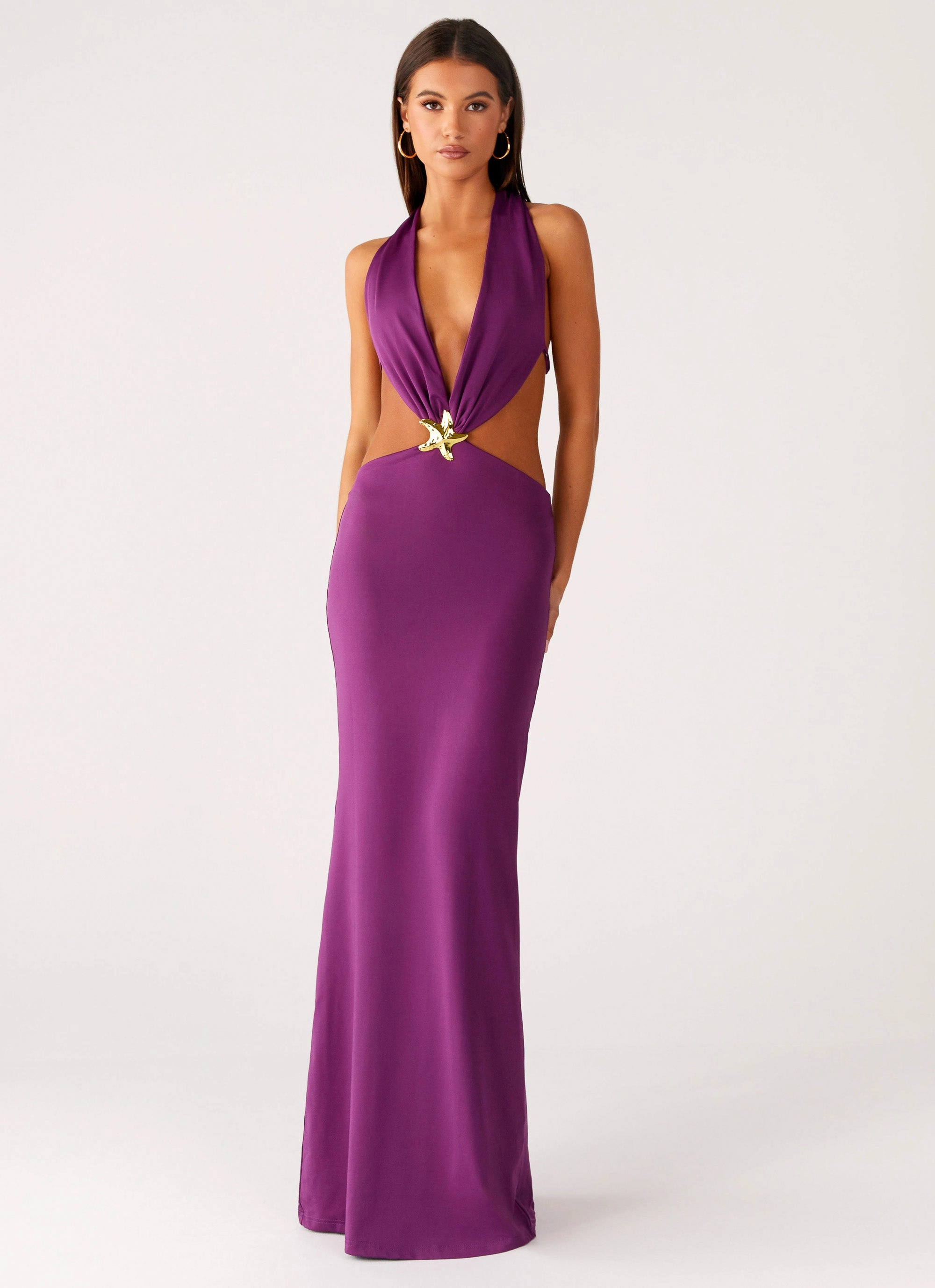 Sea Siren Maxi Dress - Violetta Silky texture