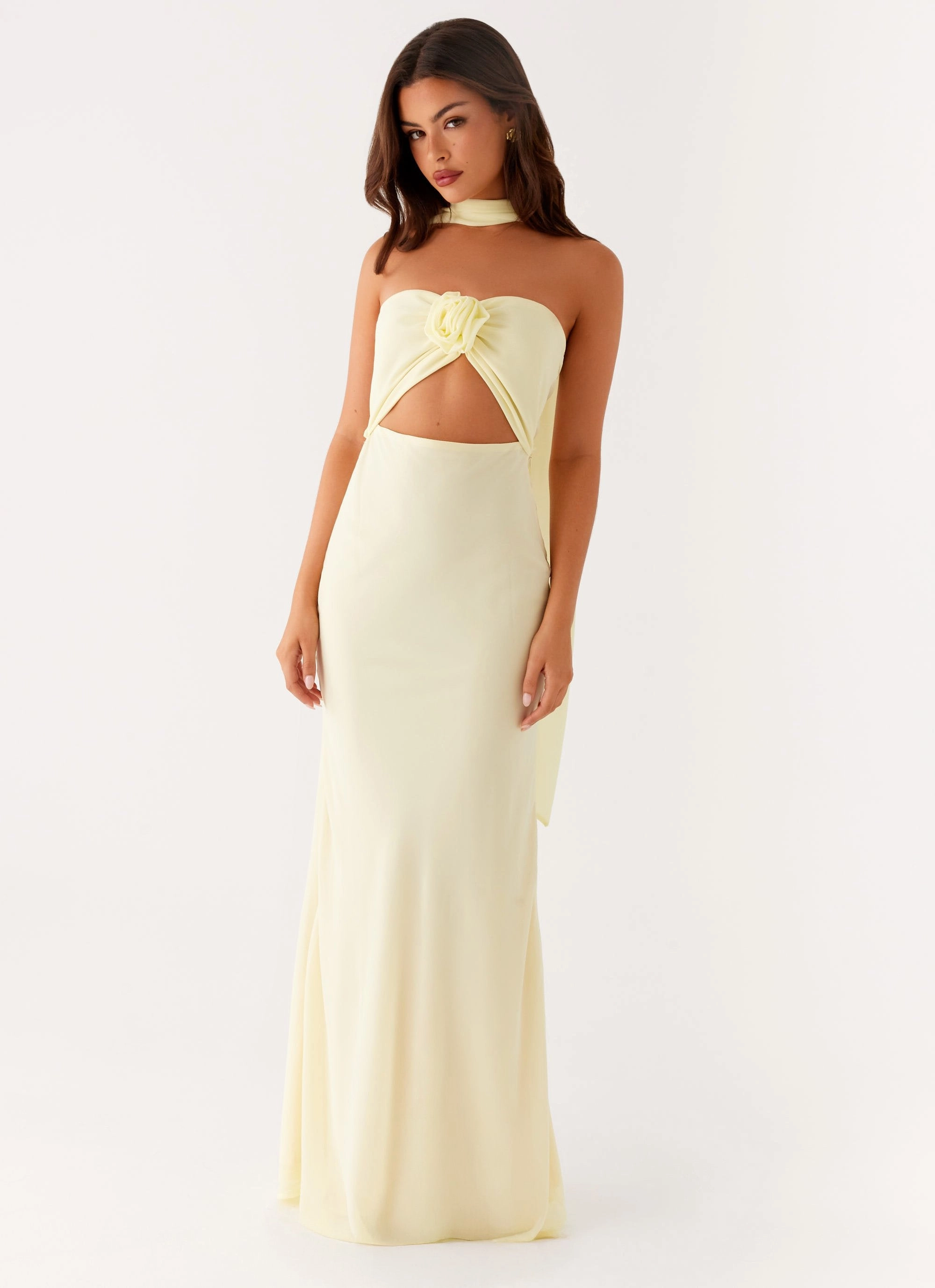 New Light Maxi Dress - Yellow French Vibe ReinforcedHem