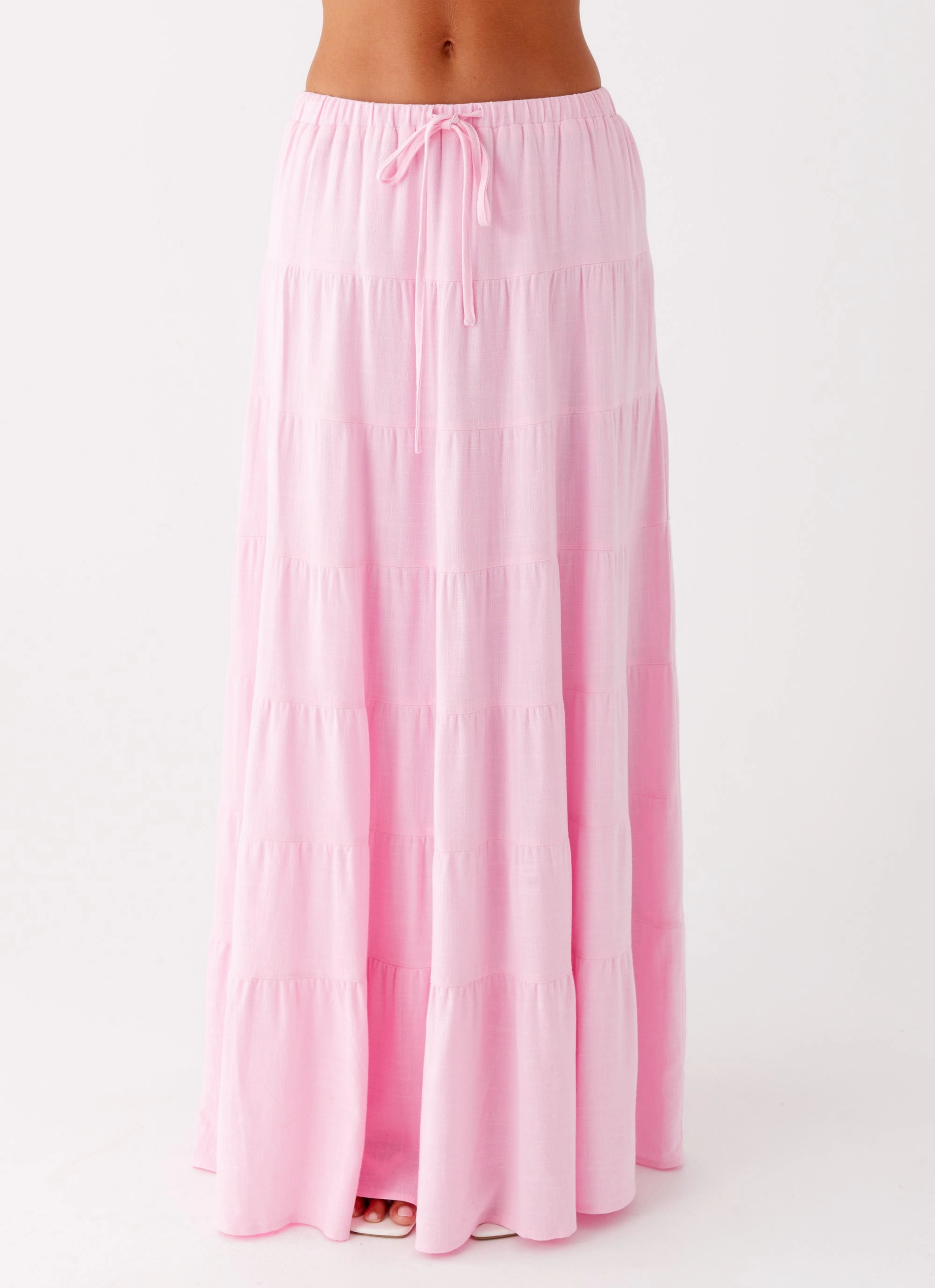 Fit Freedom Mariella Linen Maxi Skirt - Pink