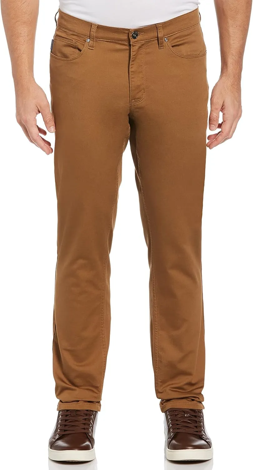 Perry Ellis Men's Slim Fit 5-Pocket Anywhere Pant